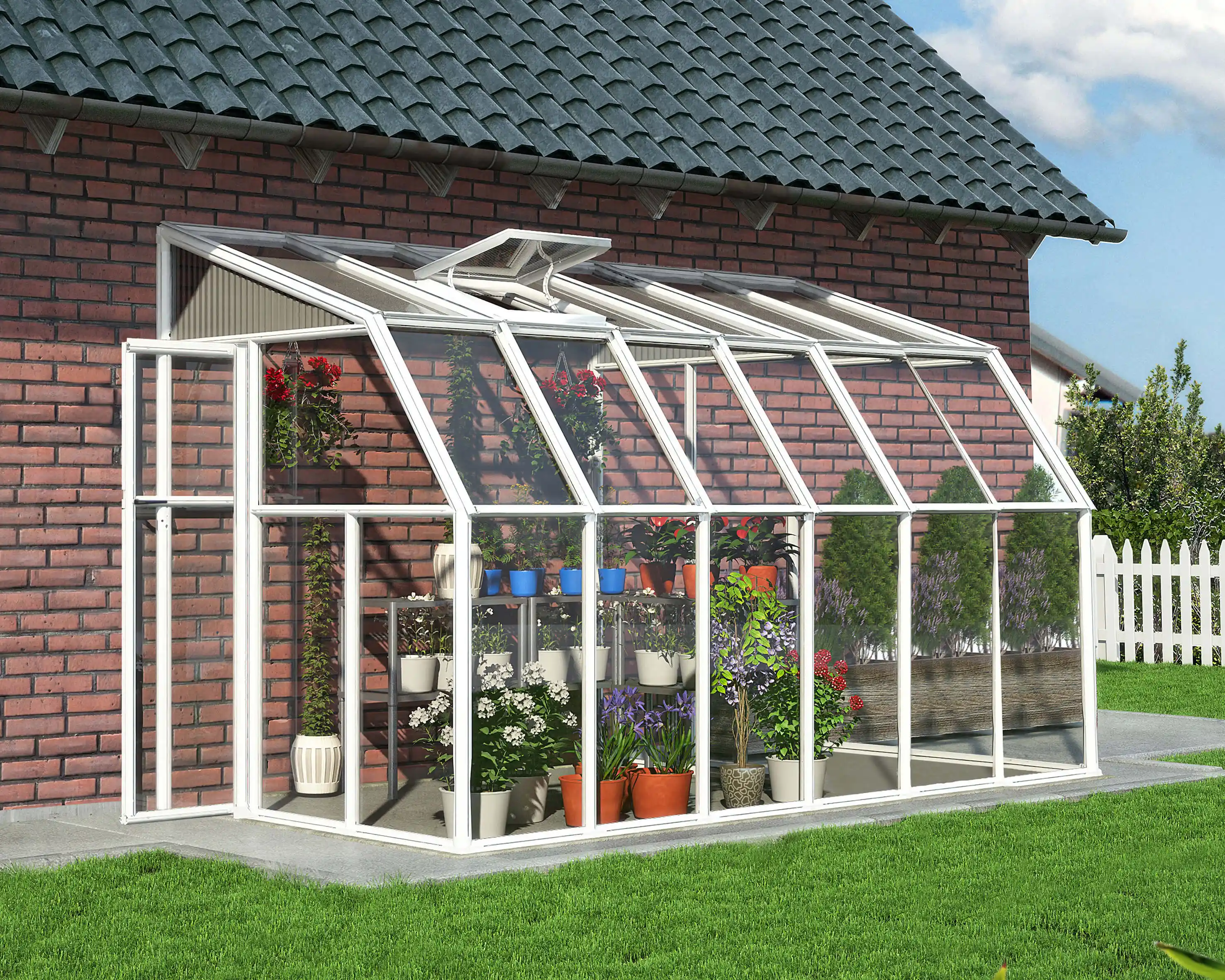 Canopia Sun Room 386X200 cm veranda en Solarium Wit Helder