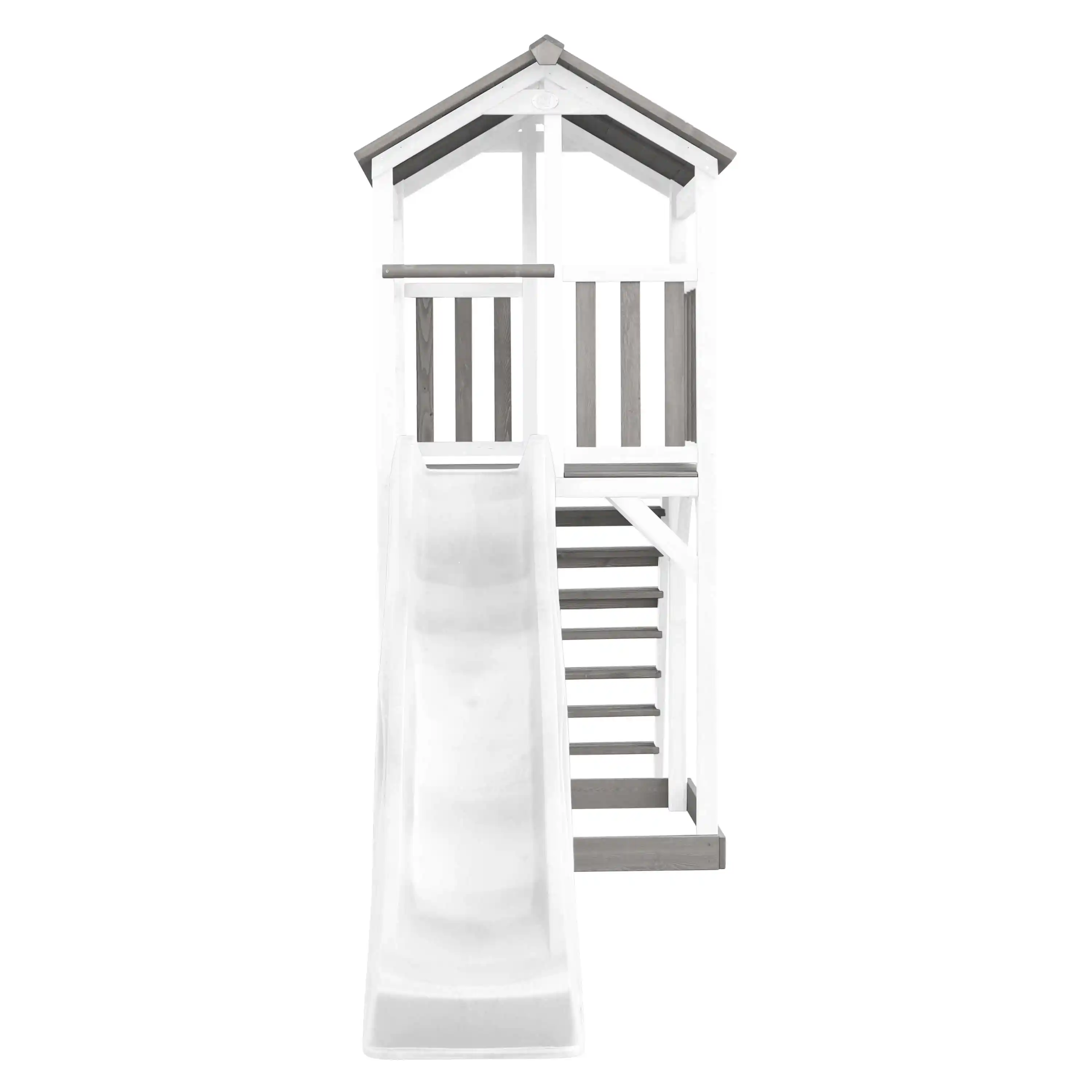 AXI Beach Tower Aire de jeux Grise/Blanche - Toboggan Blanc