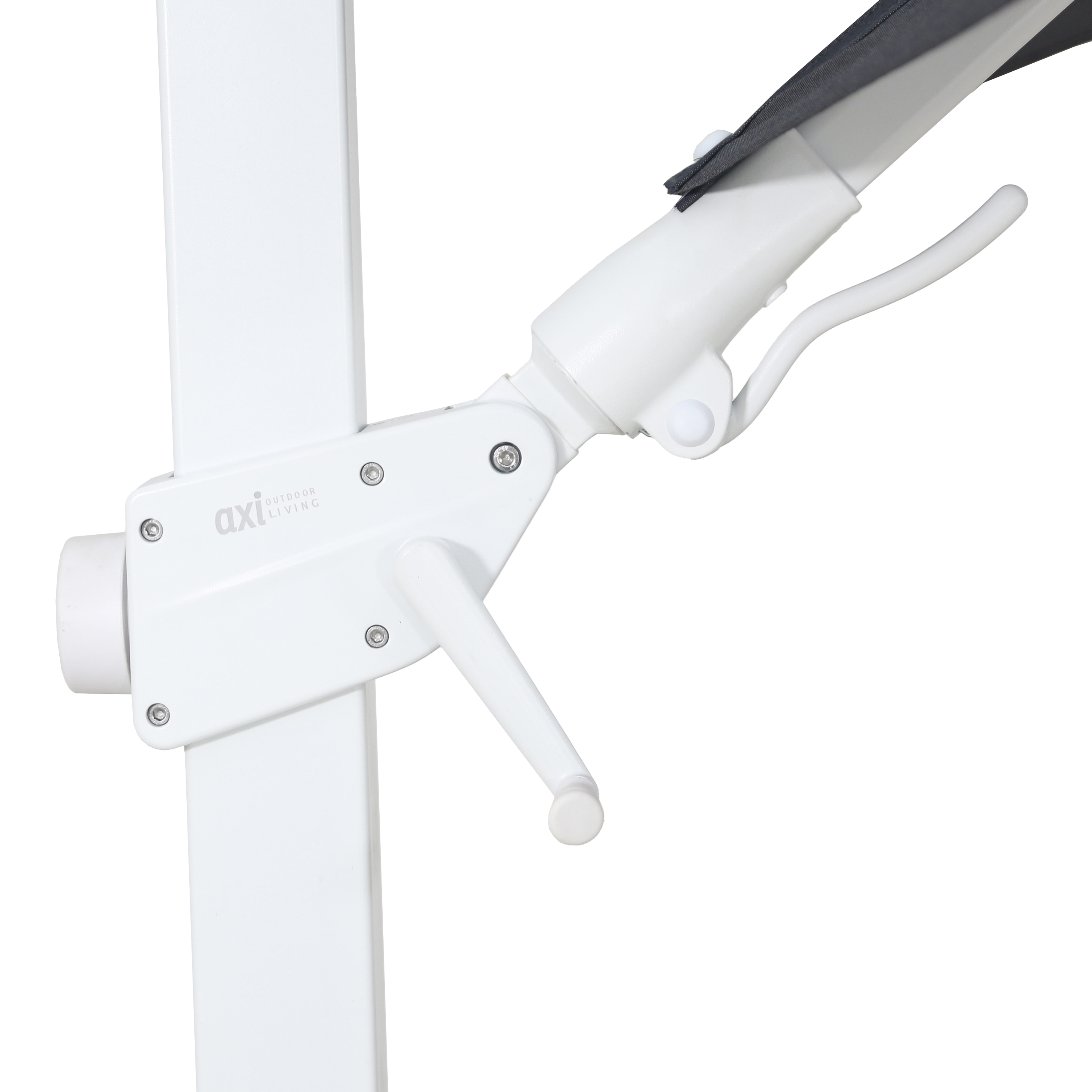 AXI Cyrus Premium Zweefparasol Ã˜ 300cm Wit/grijs 