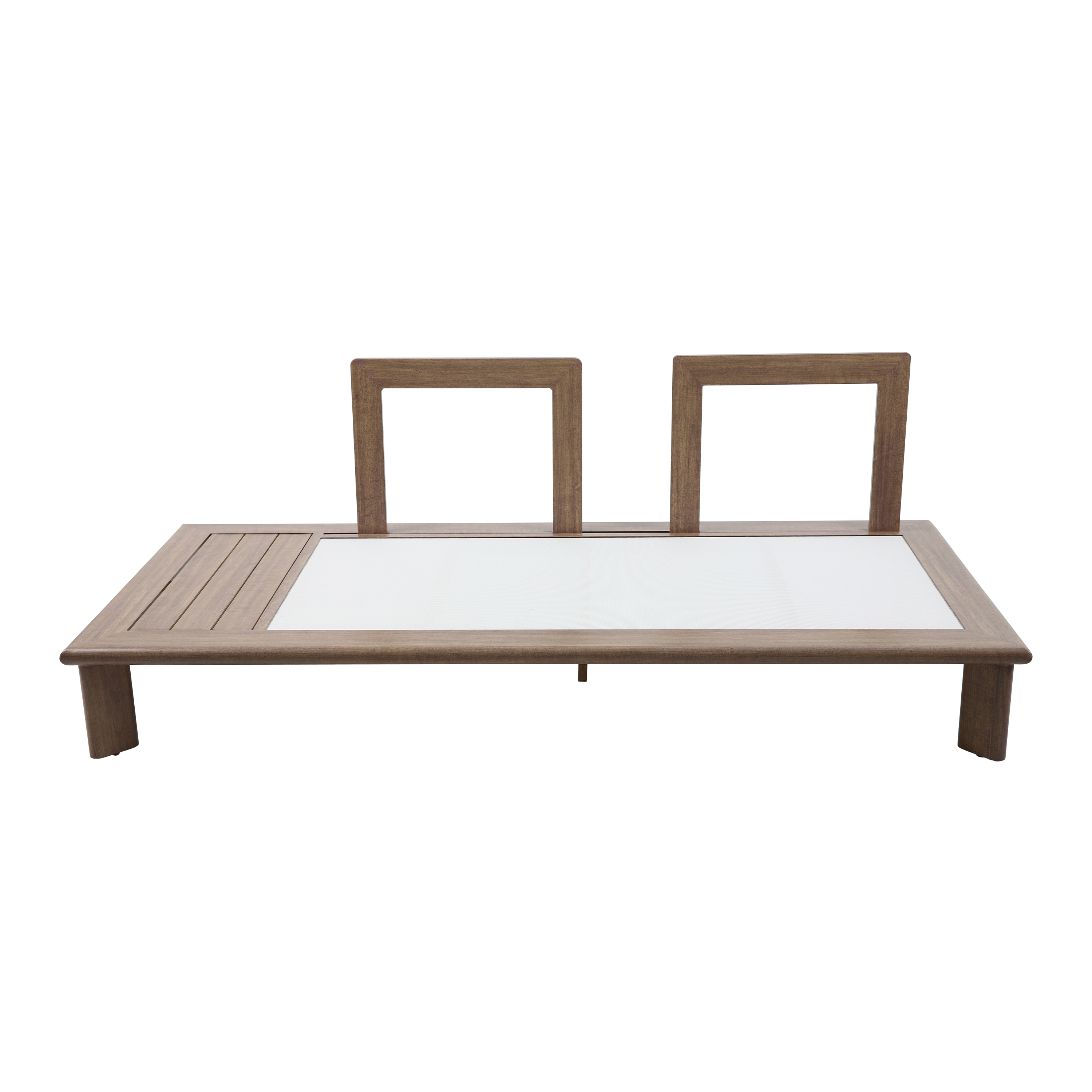 AXI Avery Salon de jardin avec table d'appoint aspect bois, beige