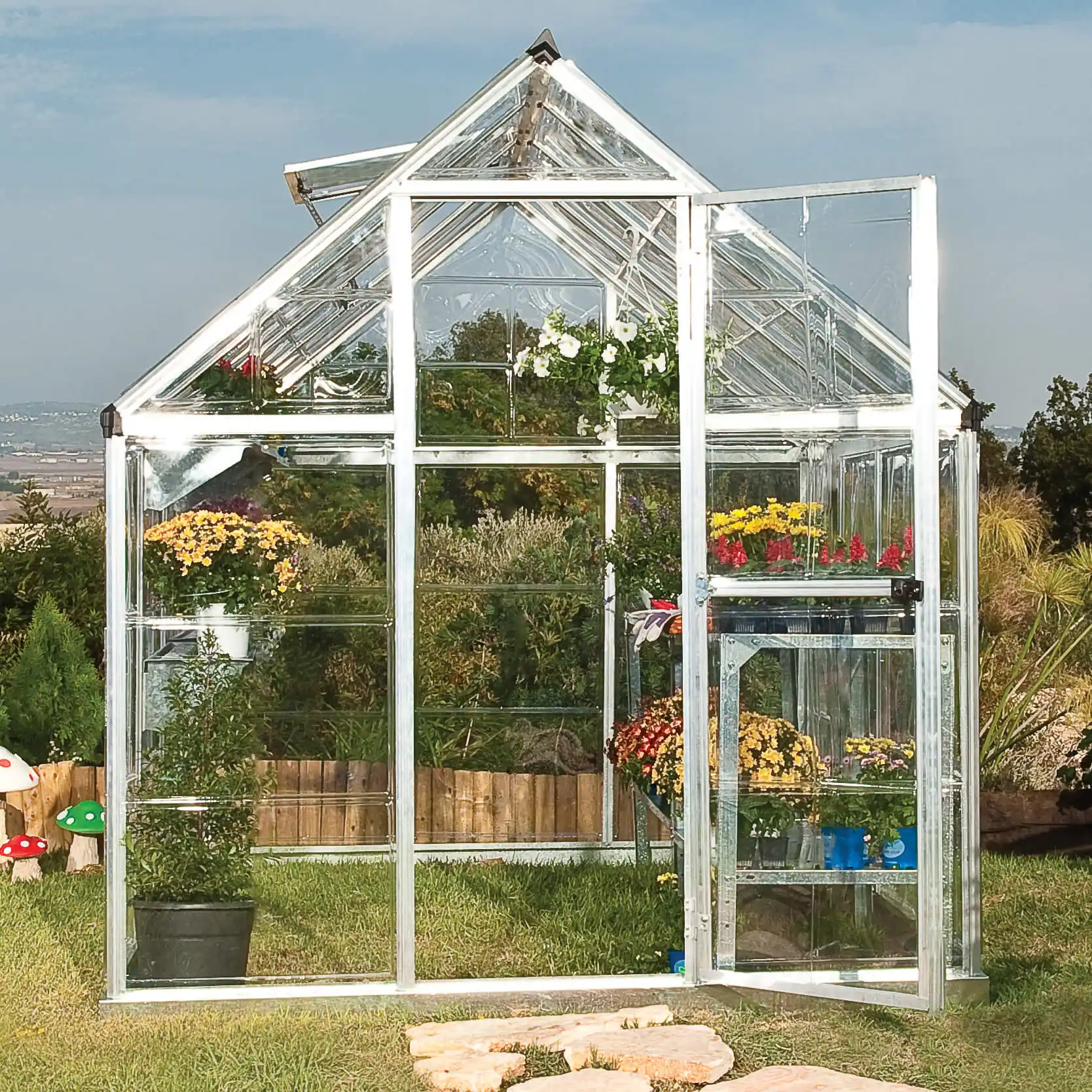 Canopia Harmony 247X185X208 cm Tuinkas Zilver Helder-7290103110581 Canopia Harmony 247X185X208 cm Tuinkas Zilver Helder