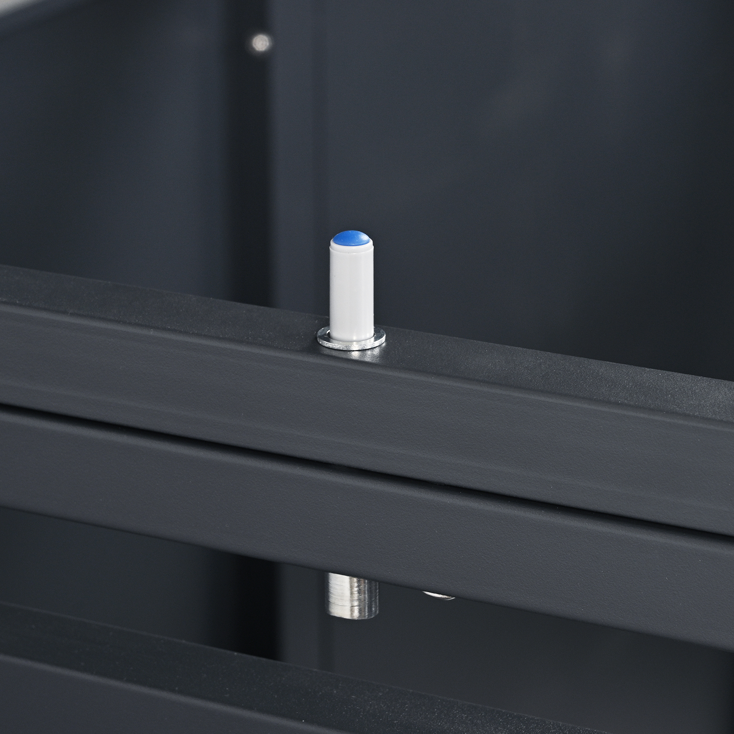 AXI Lucas Metal Garbage Bin Shed Anthracite/Wood look - 1 Garbage Bin