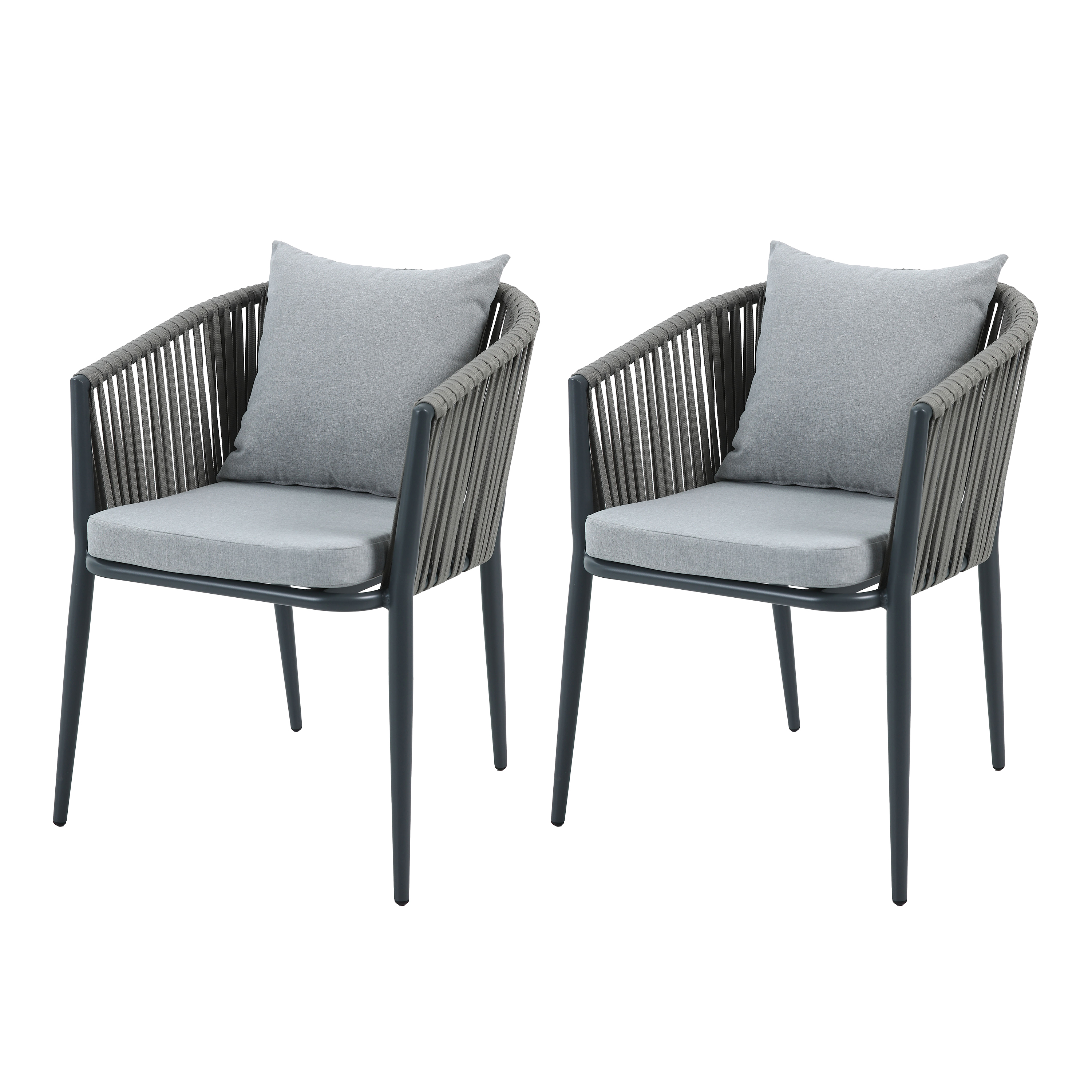 AXI Faye Chairs Anthracite – Set 2 pieces