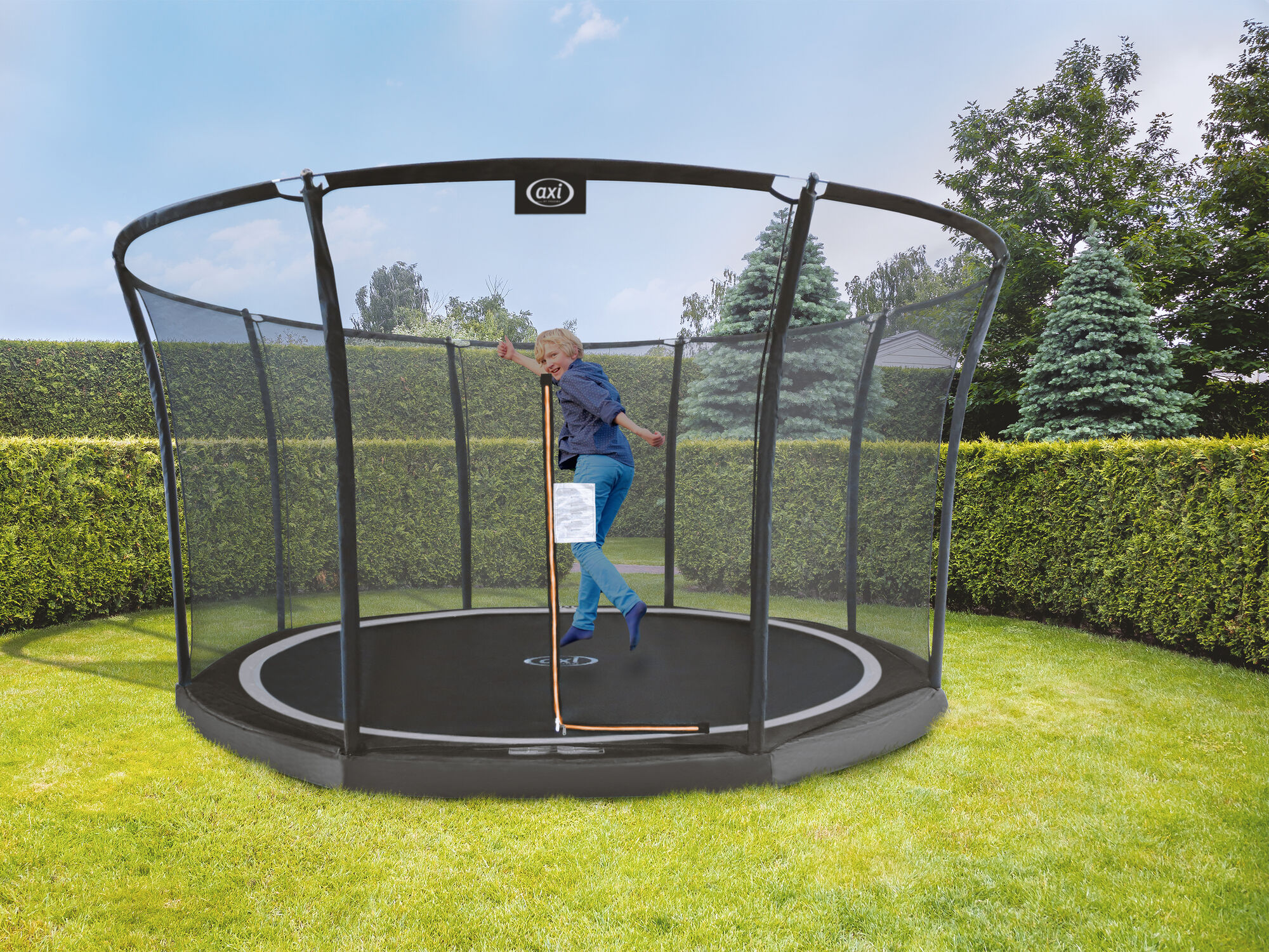 AXI Denver Trampoline 12ft - Inground - Black
