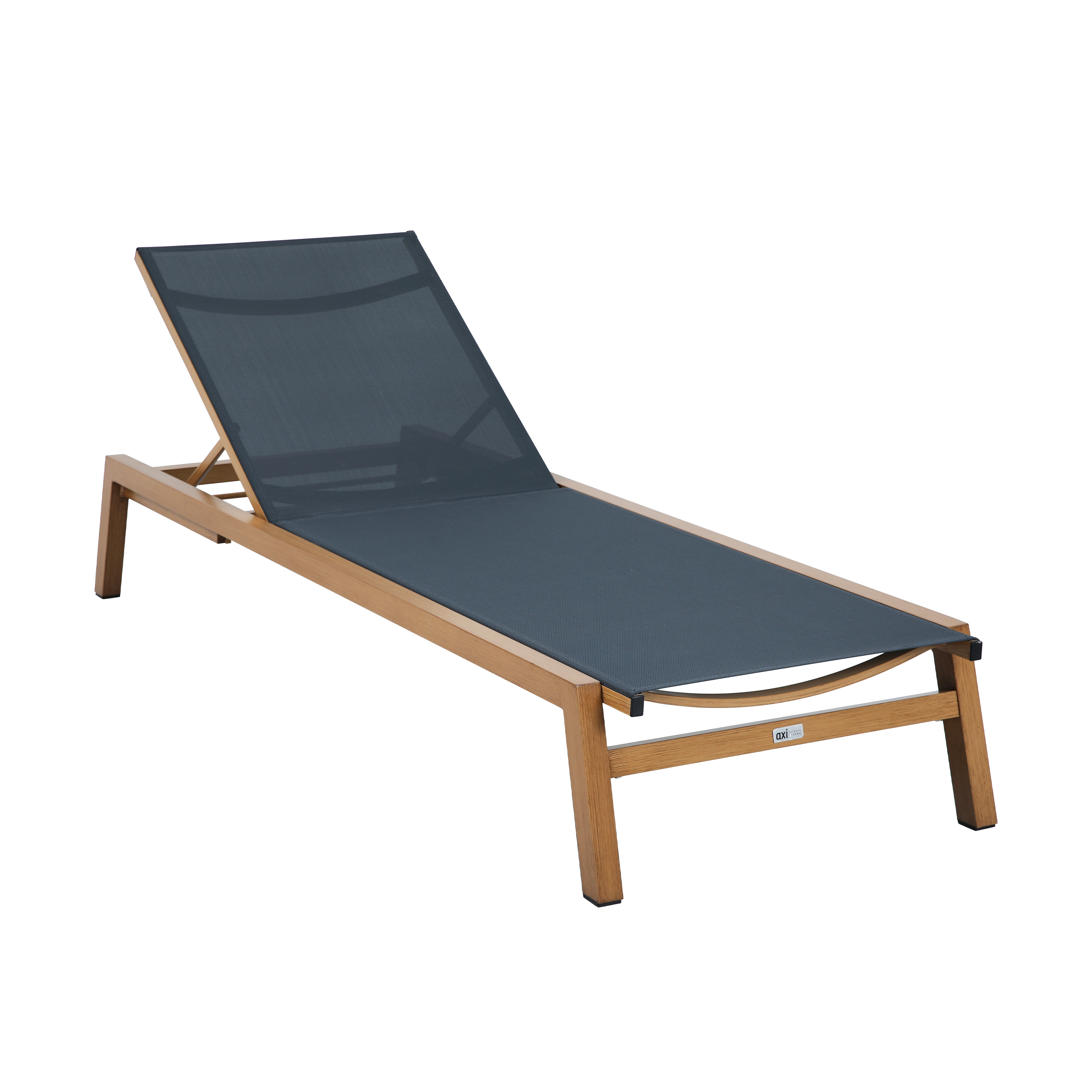 AXI Logan Sunbed - Wood-look/Grey