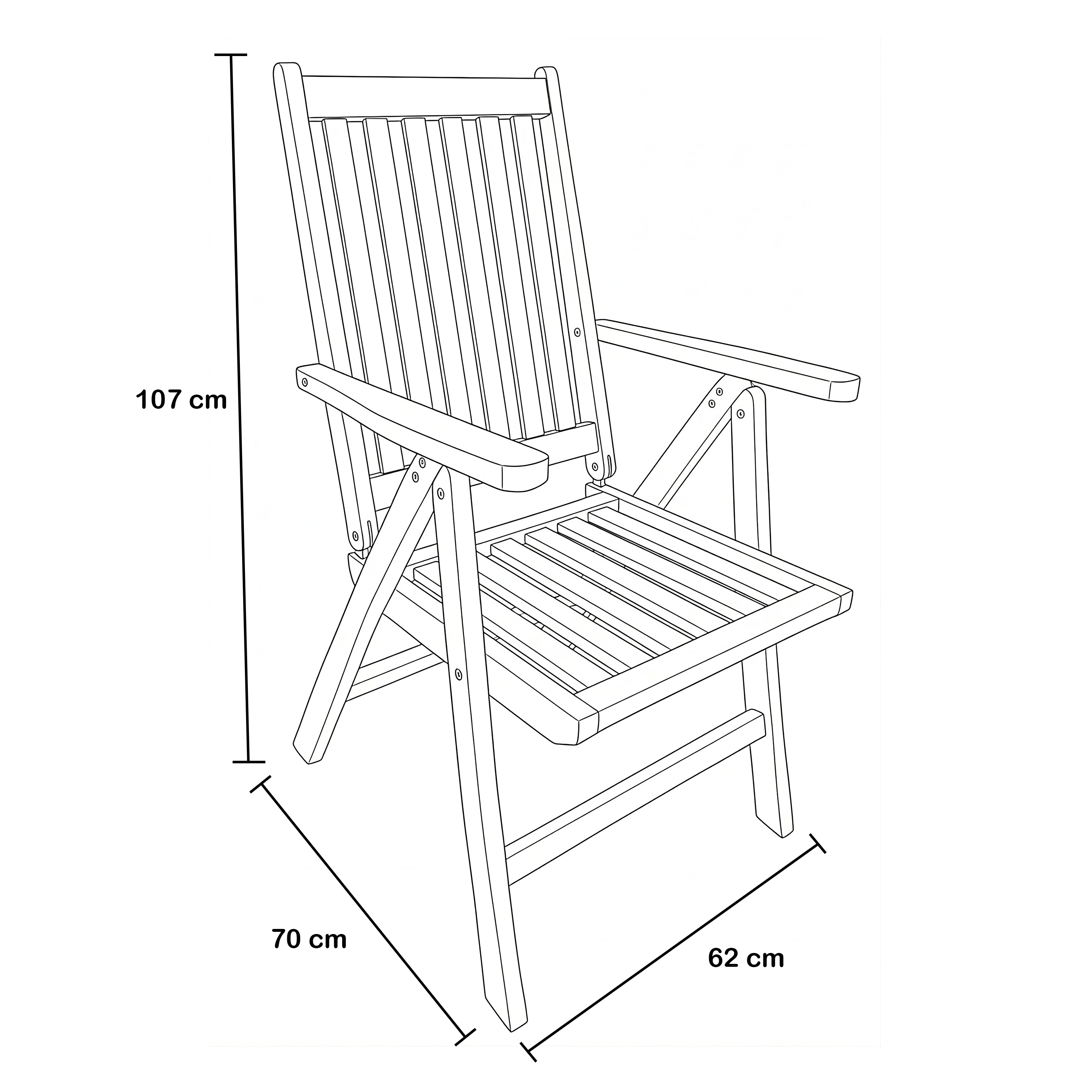 AXI Marzi/Nuria 180-240 cm Garden Set 7-piece Teak - Extendable