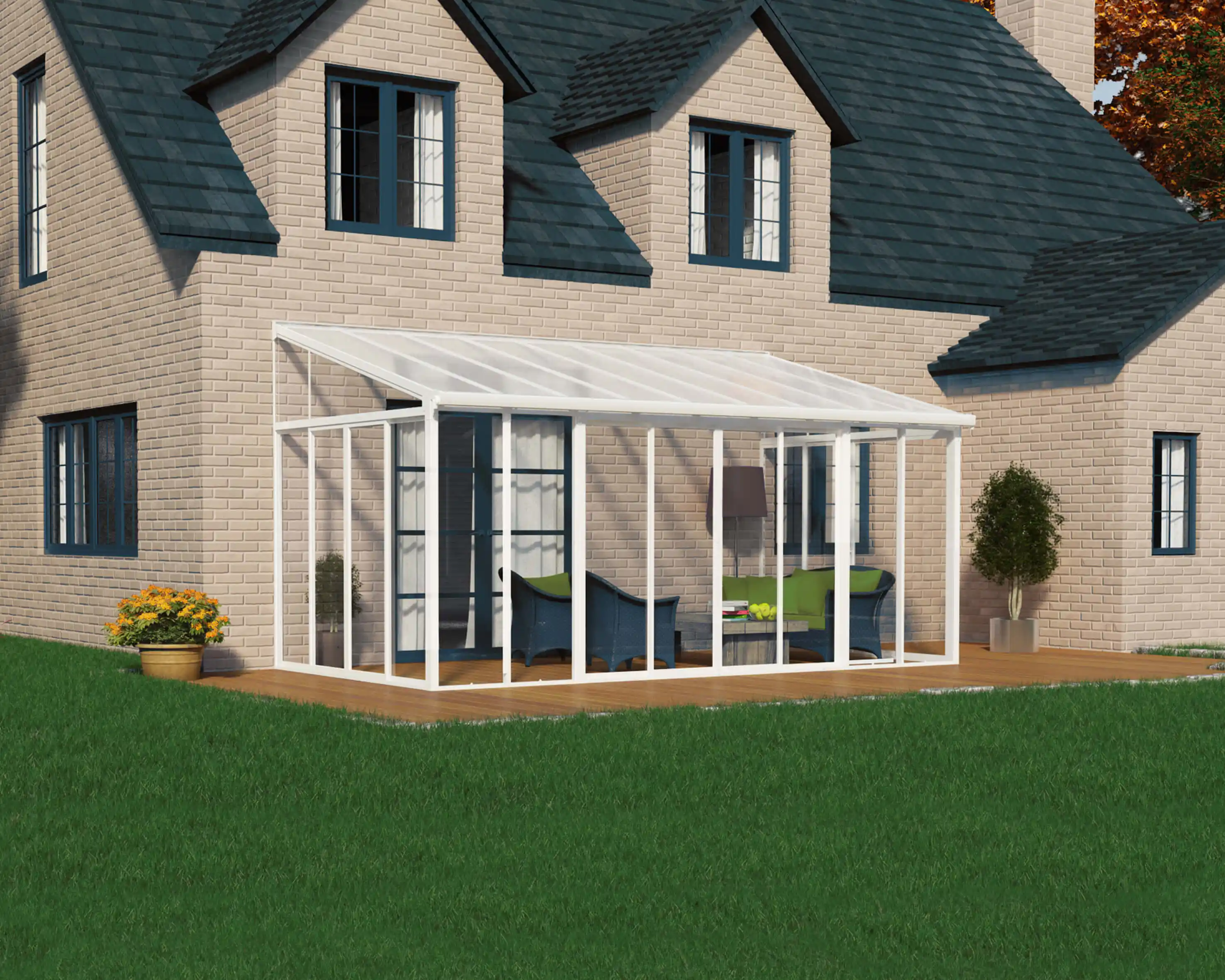 Canopia SanRemo Serre 556X294 cm veranda. en Solarium Wit Helder