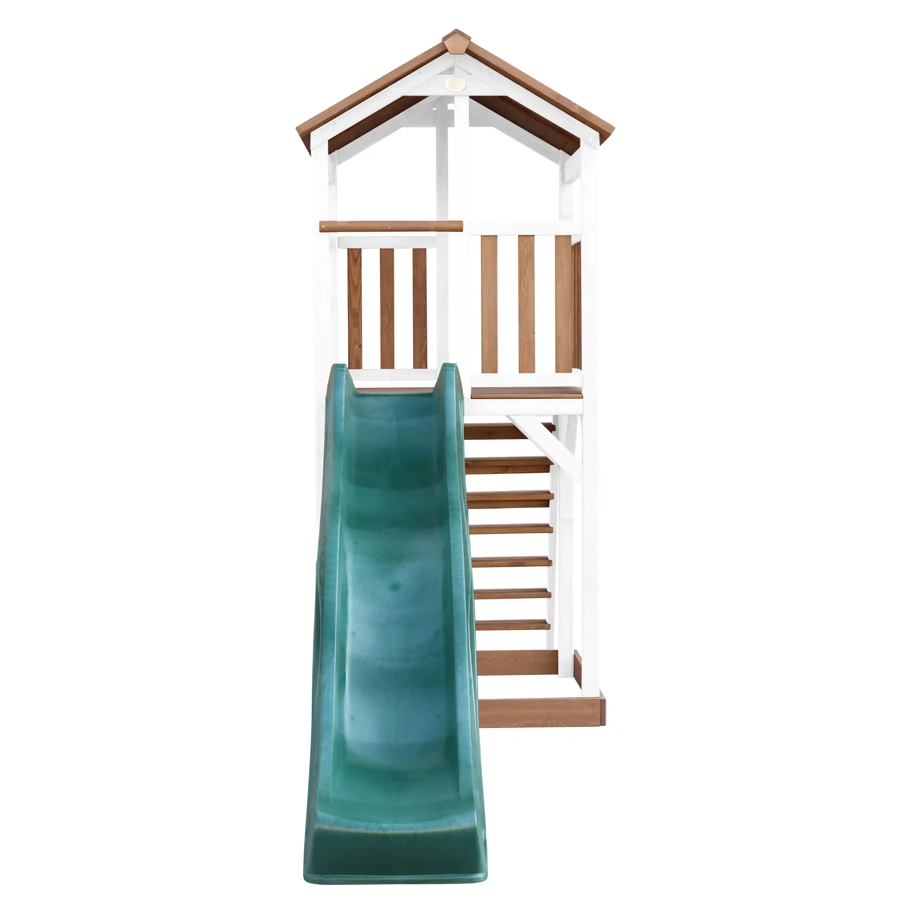 AXI Beach Tower Aire de jeux Marron/Blanche - Toboggan Vert