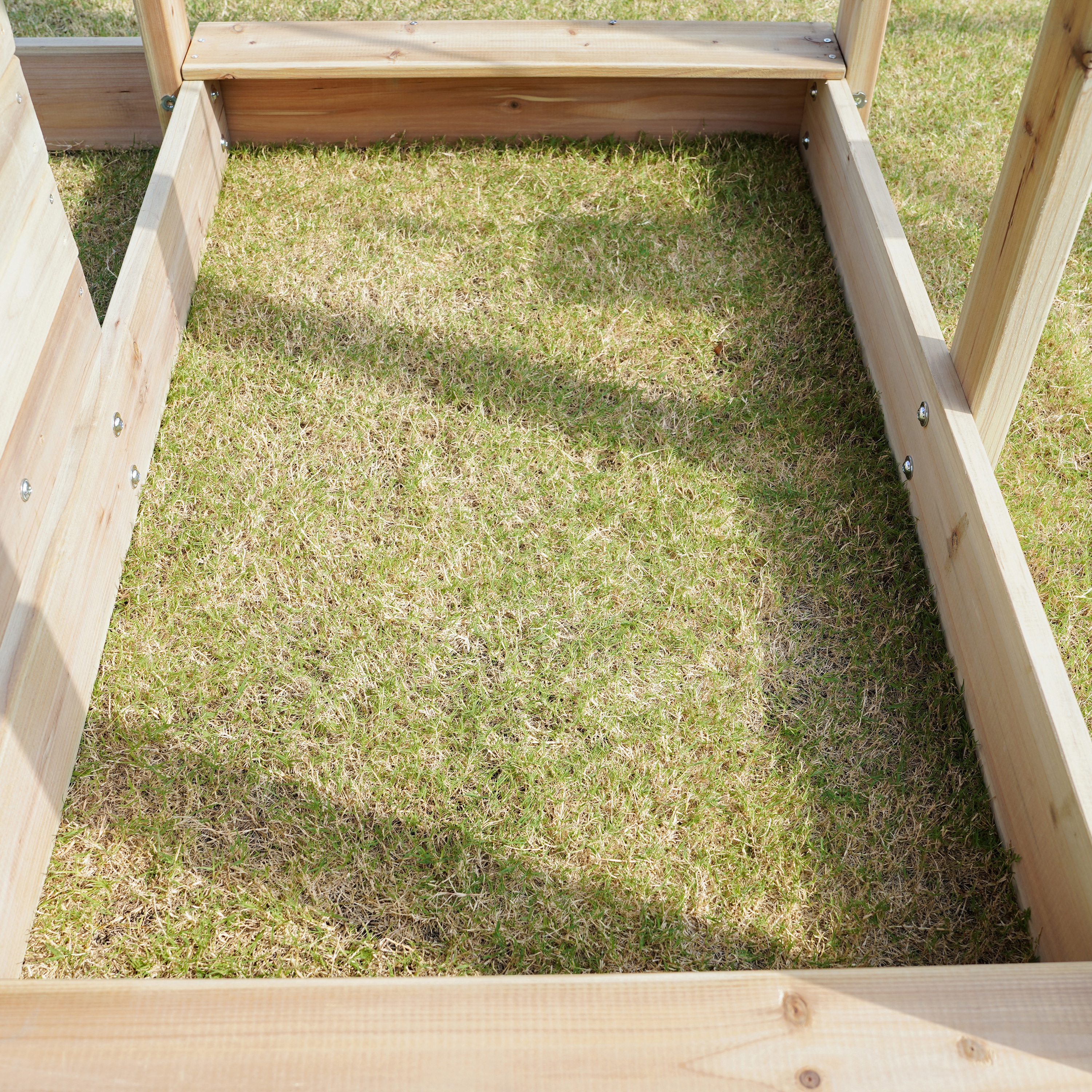 AXI Moos Climbing Frame with Double Swing Set - Grey Slide