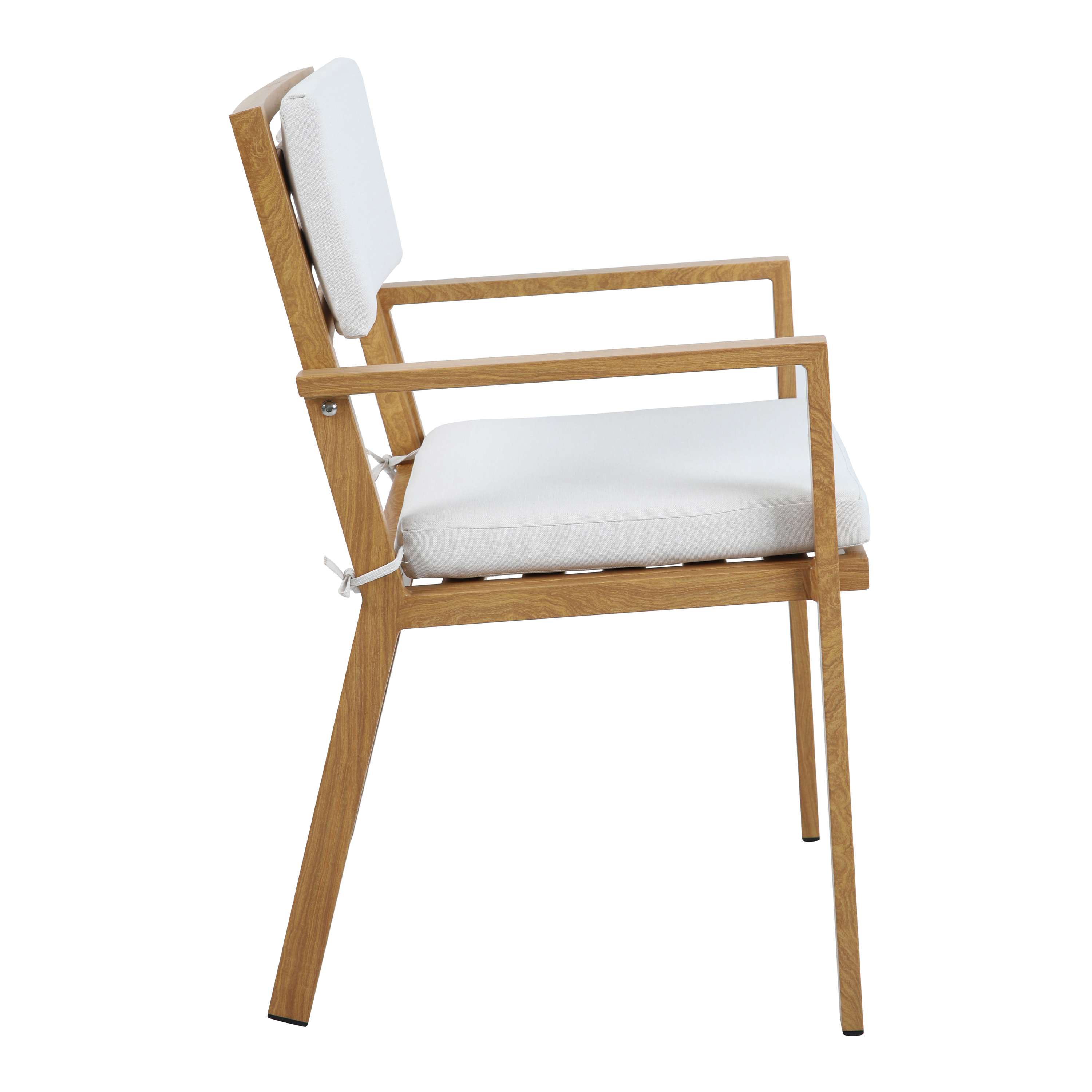 AXI Jada Salon de jardin avec 6 chaises, Aspect Bois/beige