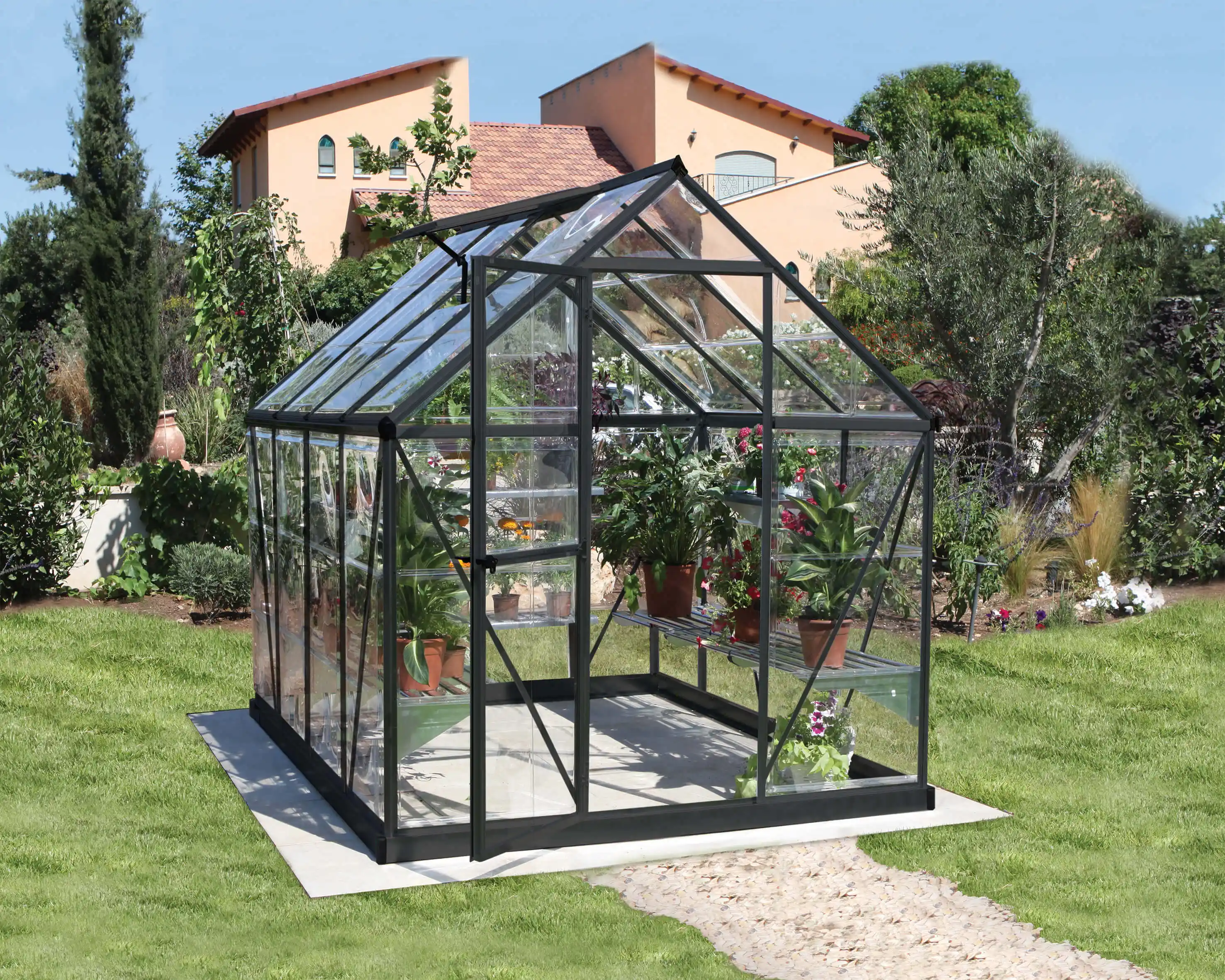 Canopia Harmony 247X185X208 cm Serre de jardin Grise transparente