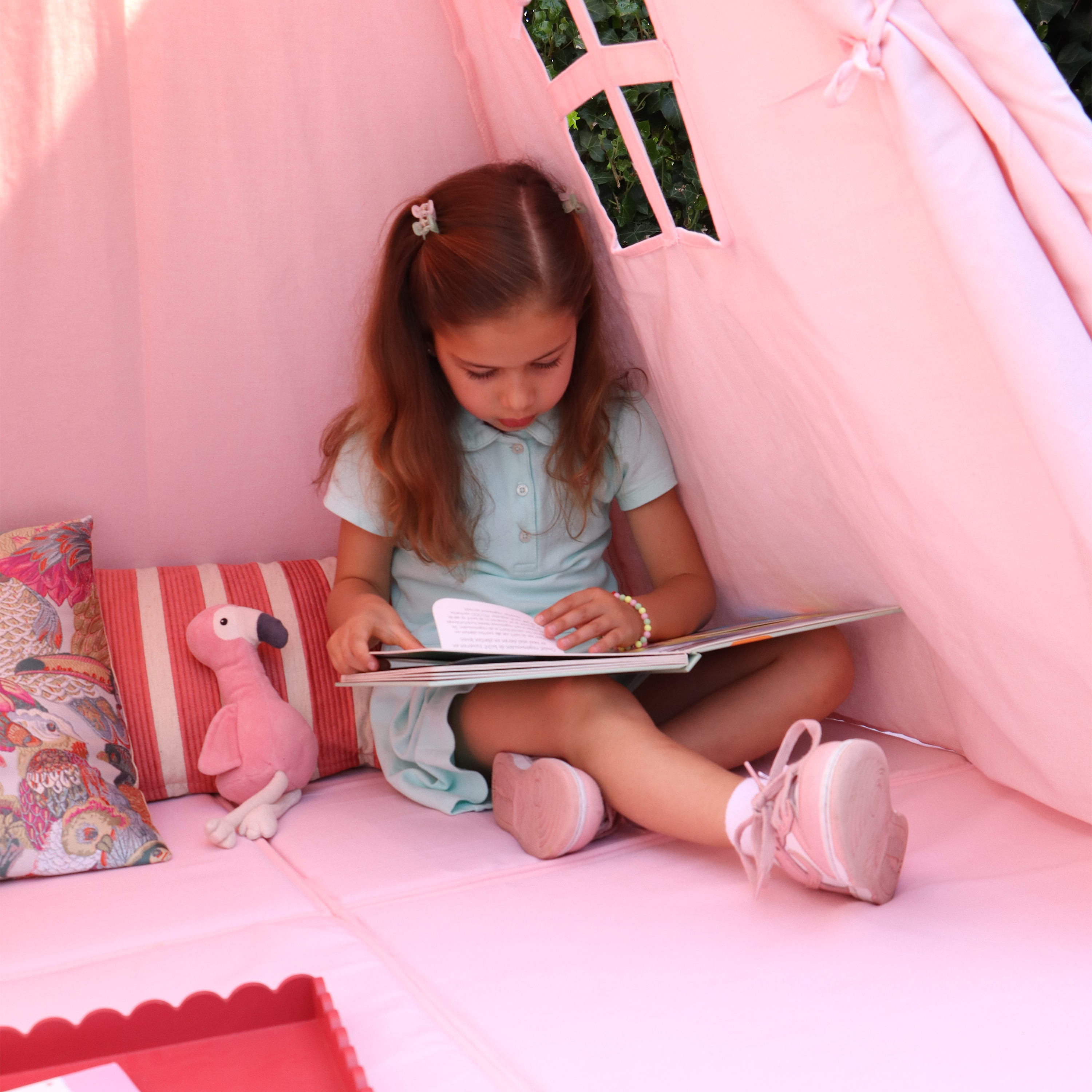 Sunny Alba Tipi Tent Pastel Roze-8720365068980 Sunny Alba Tipi Tent Pastel Roze