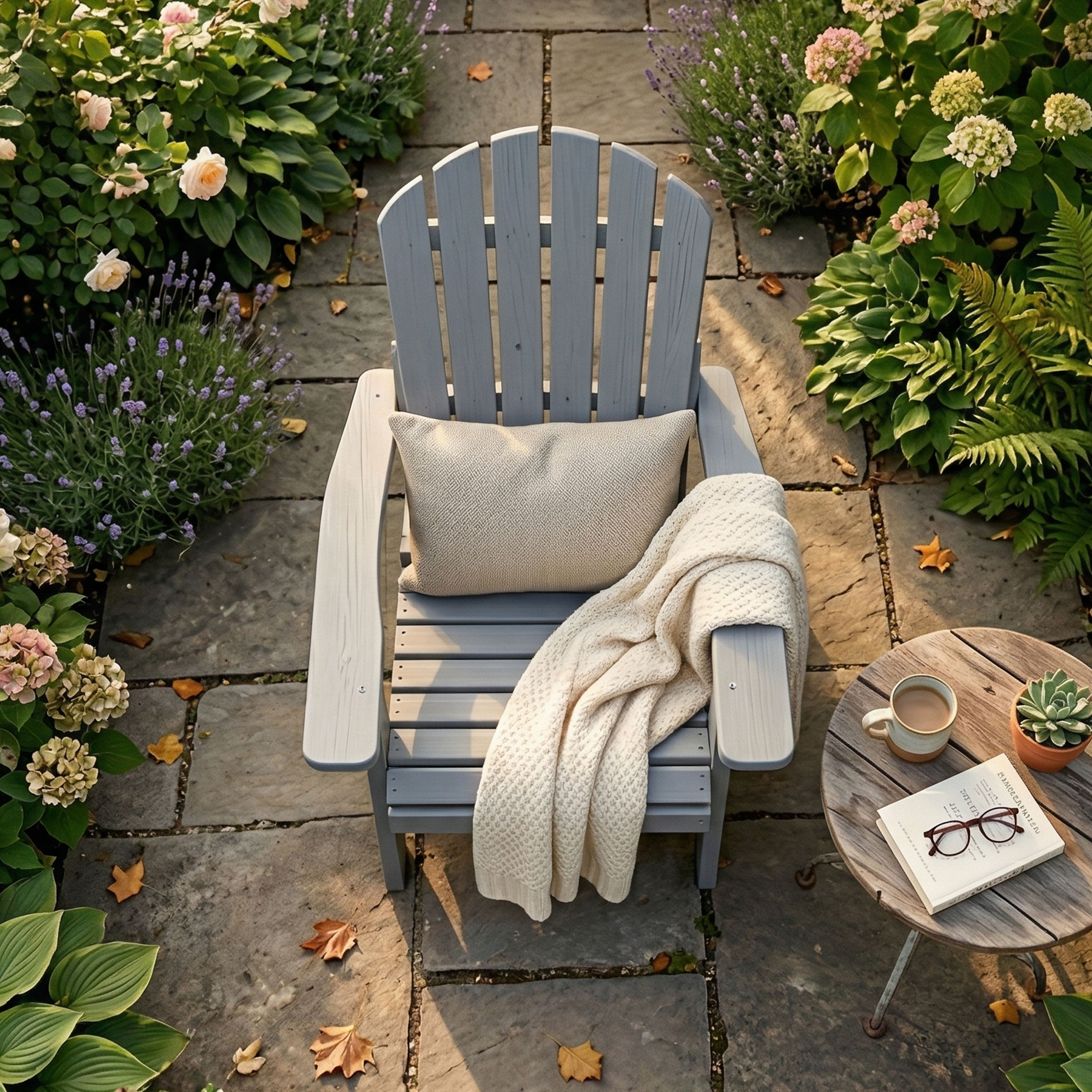 AXI Rosalie Folding Adirondack Chair Grey