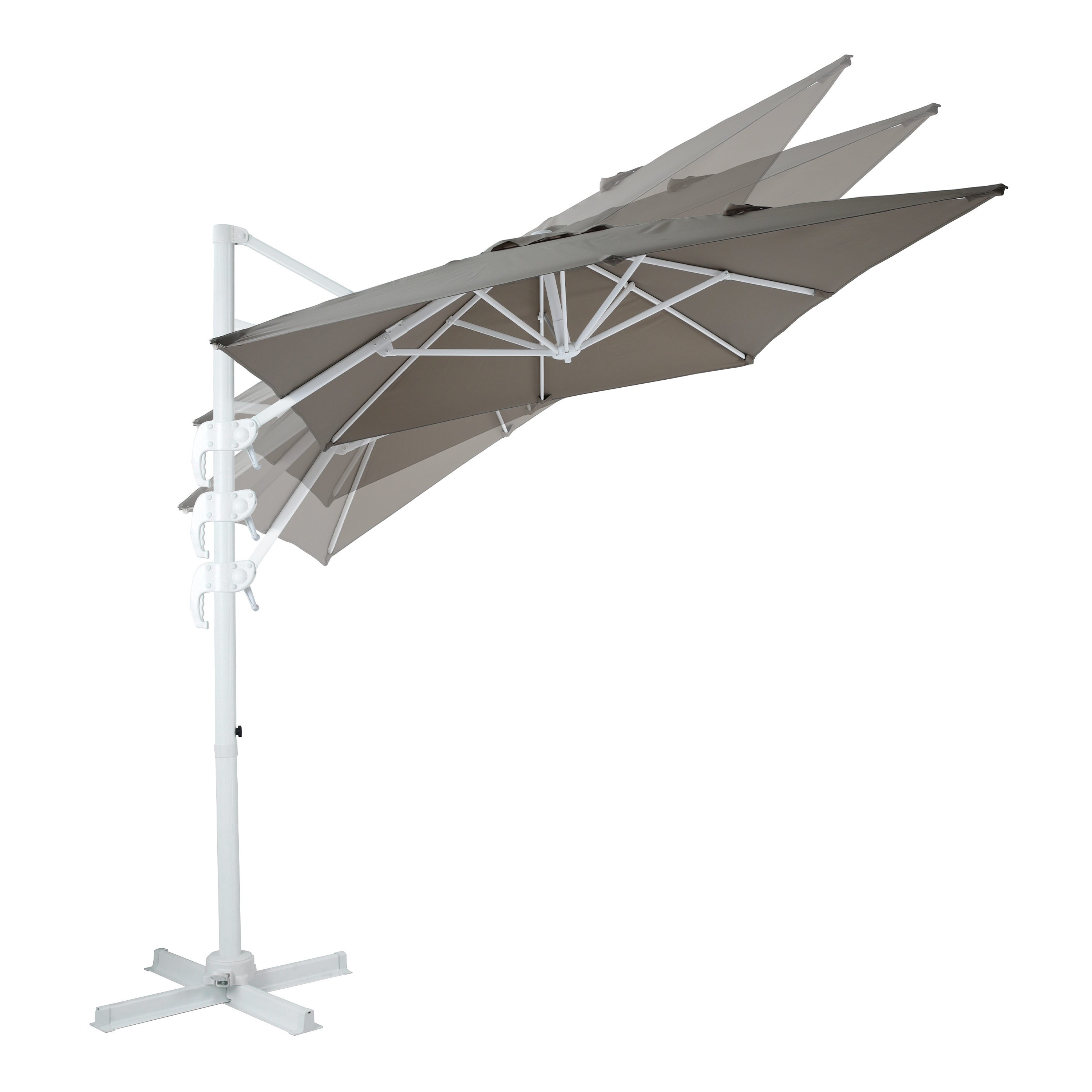 AXI Coco Floating Parasol 200x300cm White/Taupe 