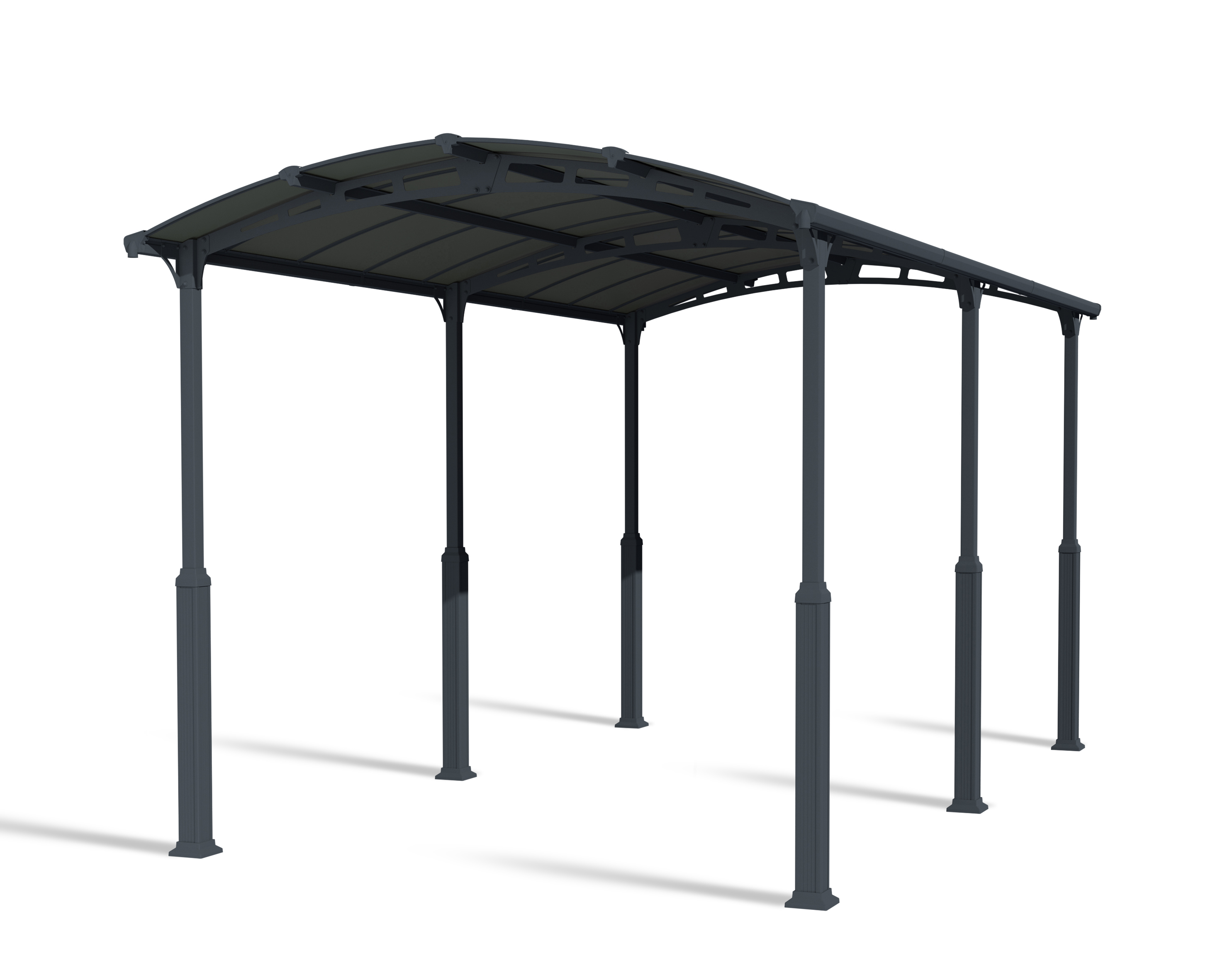 Canopia Alpine 863X360X307 cm Carport pour camping-car et hangar à bateaux Gris