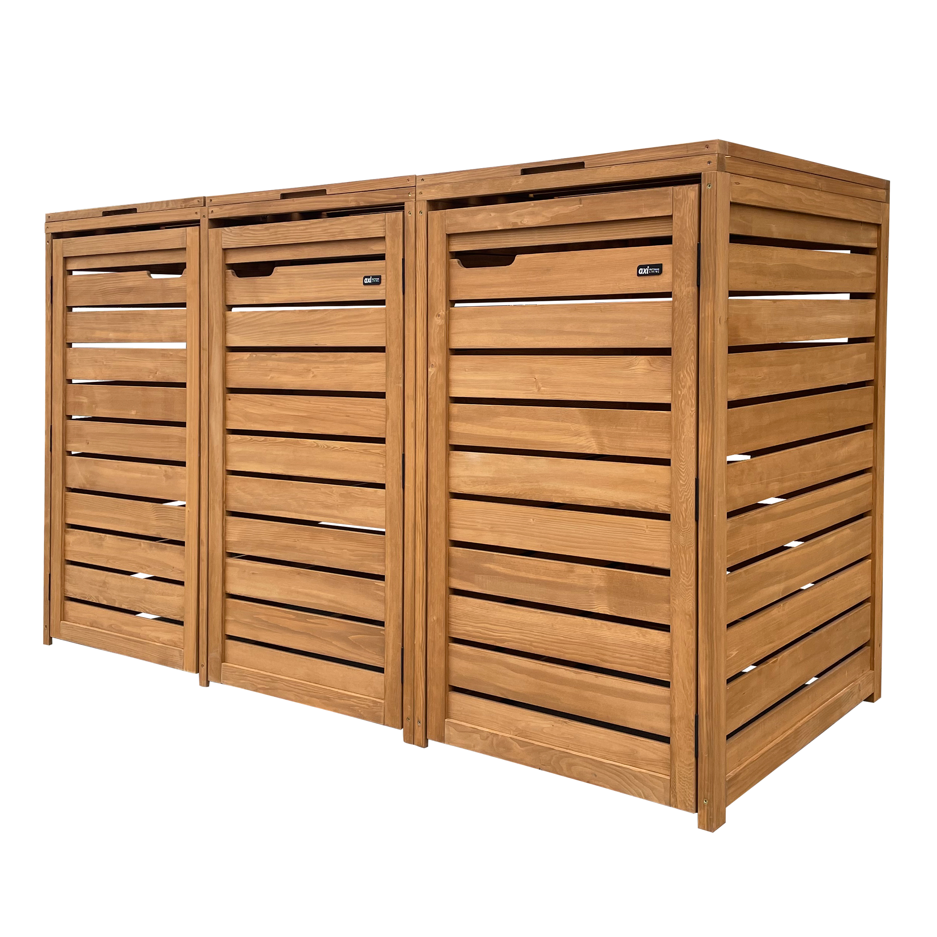 AXI Lex Wooden Bin Storage Brown – 3 bins