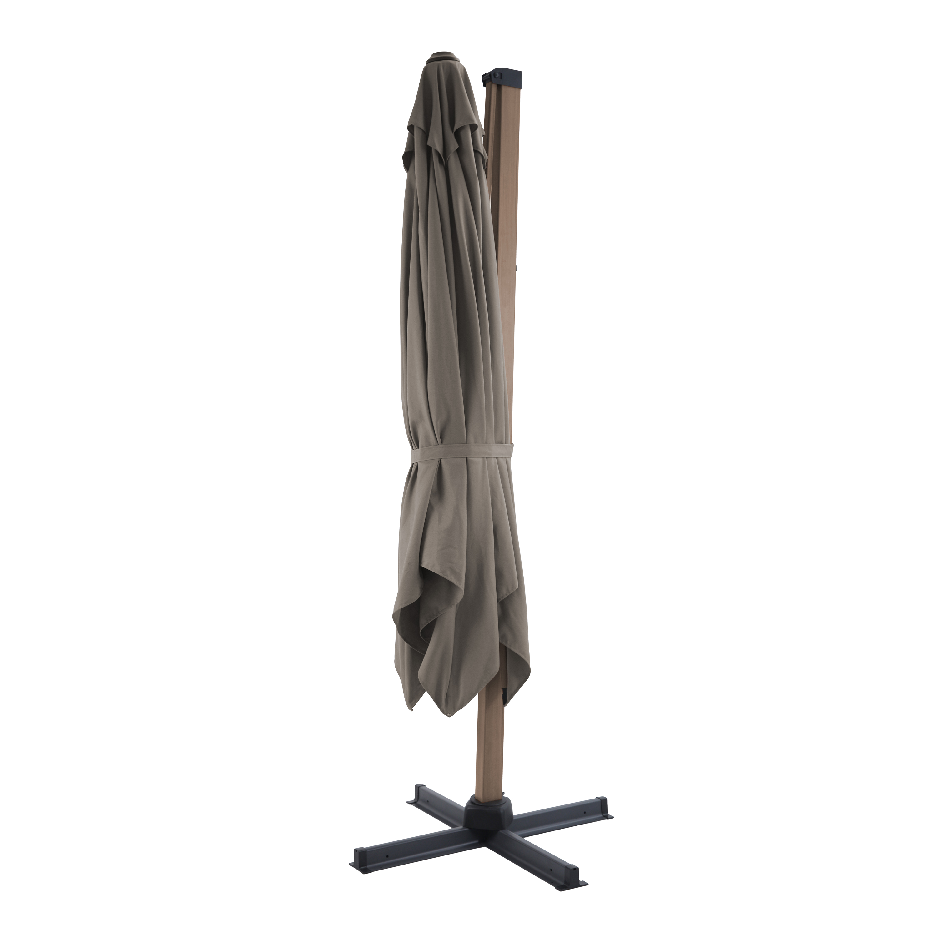 AXI Apollo Premium Cantilever Parasol 300x300cm - Oak-look/Taupe