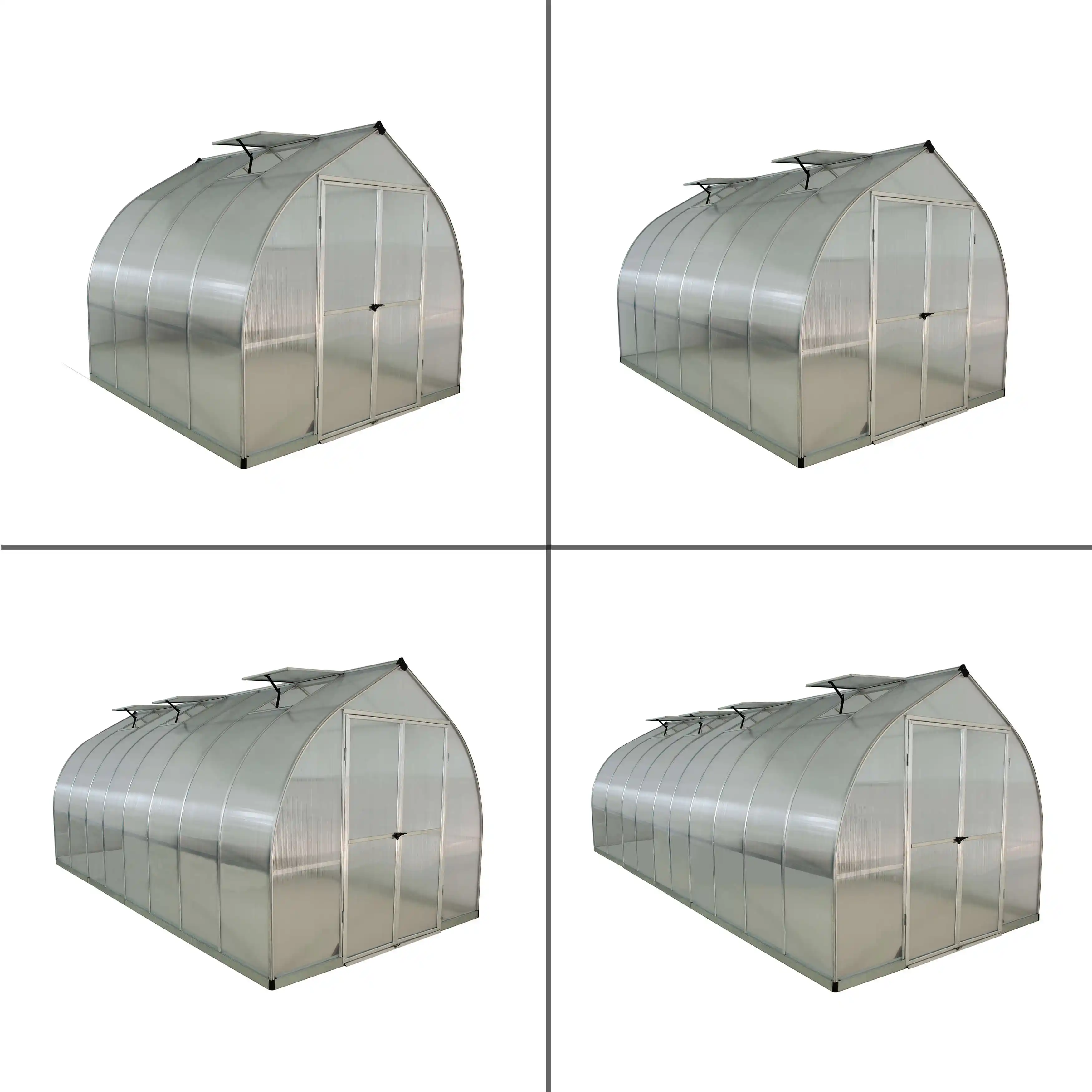 Canopia Bella 244X244X219 cm Tuinkas Zilver meerwandig