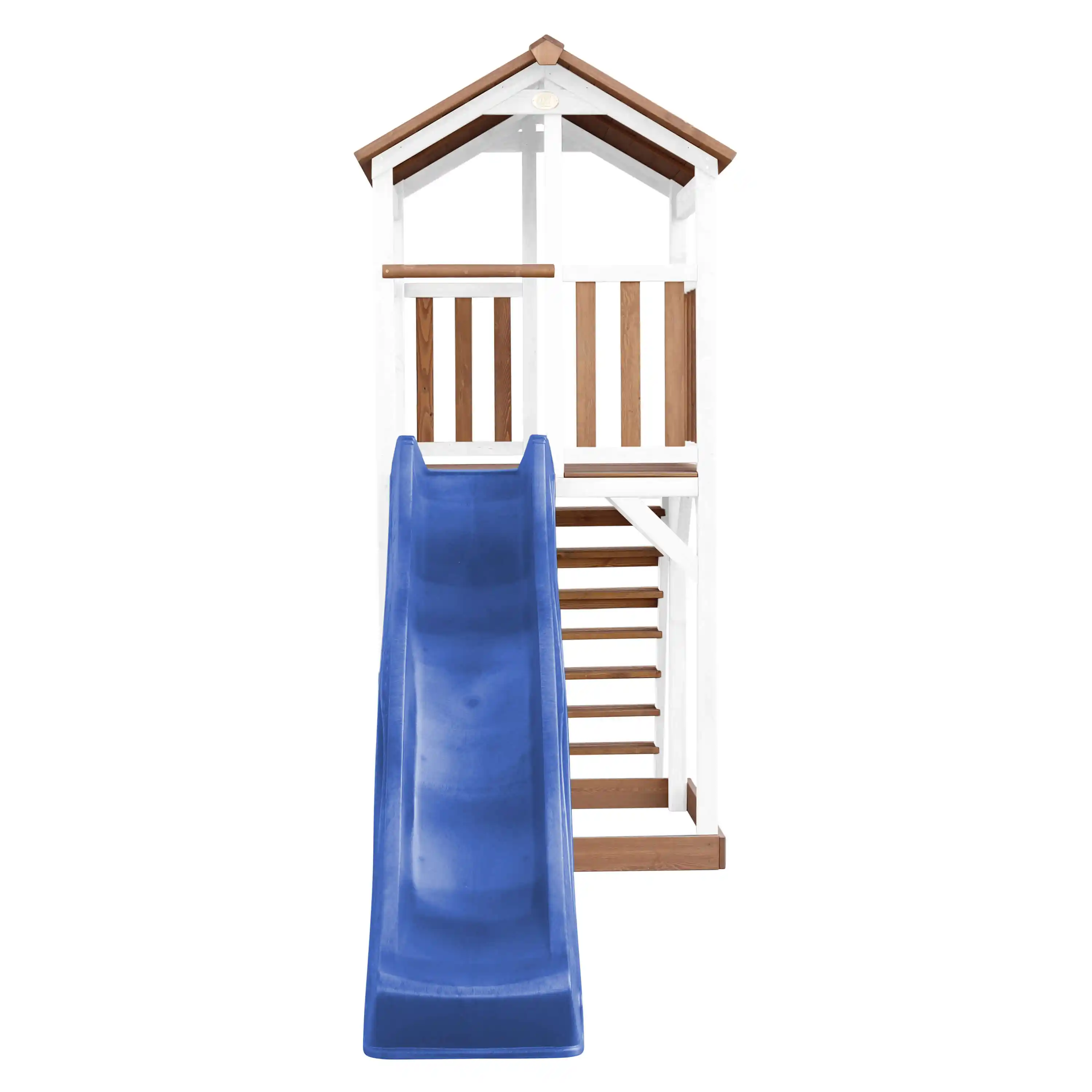 AXI Beach Tower Speeltoren Bruin/wit - Blauwe Glijbaan