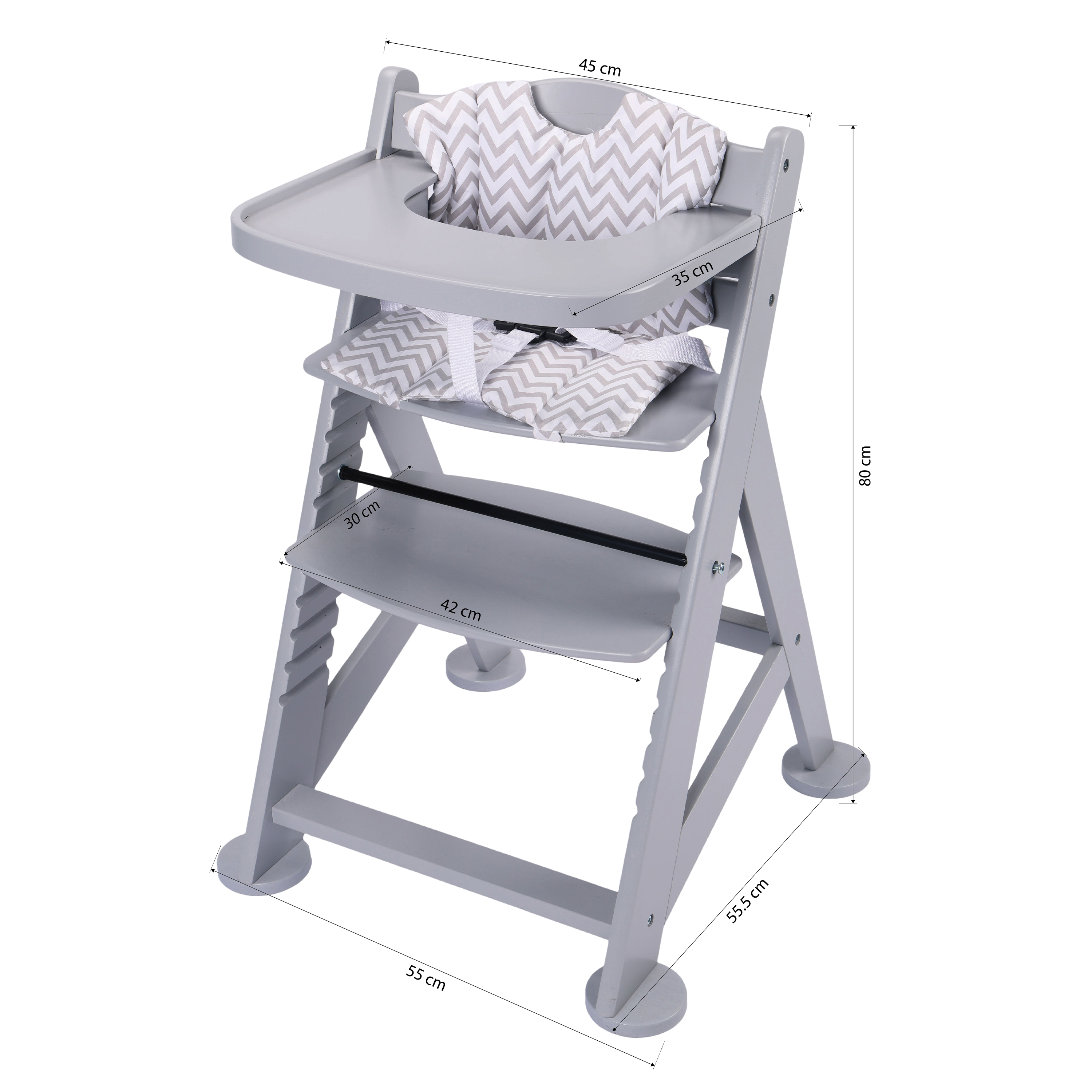 Sunny Fynn High Chair Grey