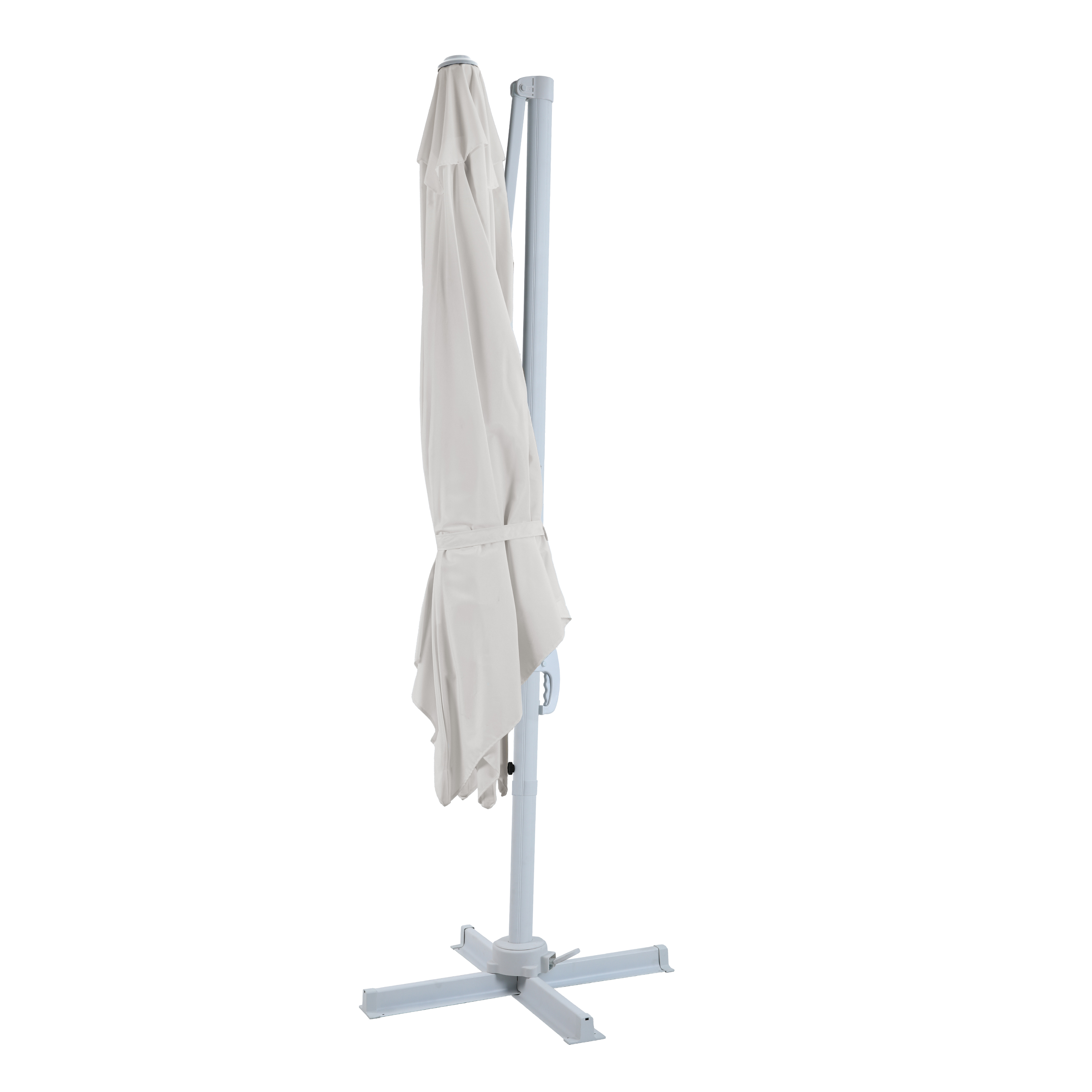 AXI Nima Parasol déporté 300x300cm blanc/beige 