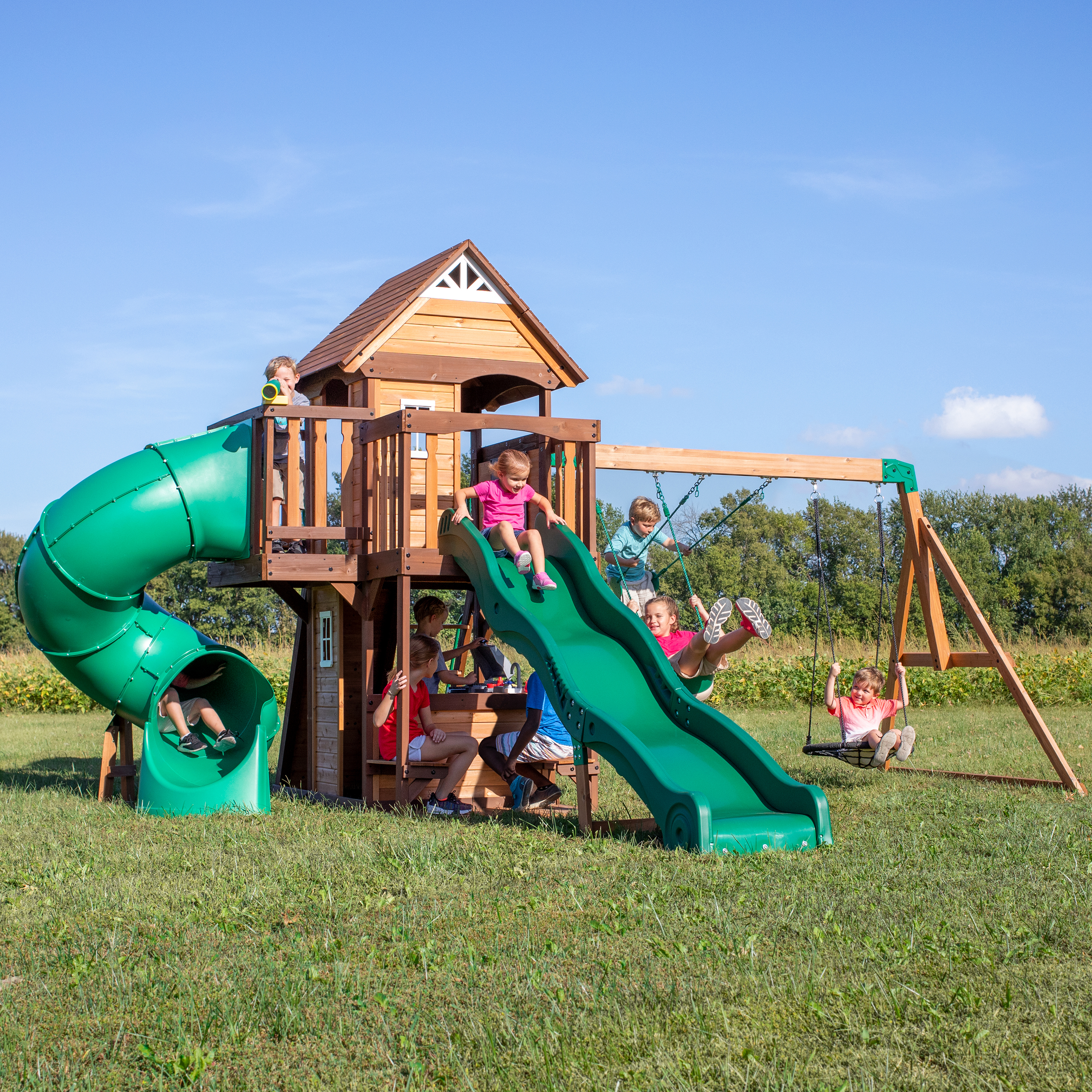 Backyard Discovery Cedar Cove Climbing Frame-0752113001053 Backyard Discovery Cedar Cove Climbing Frame