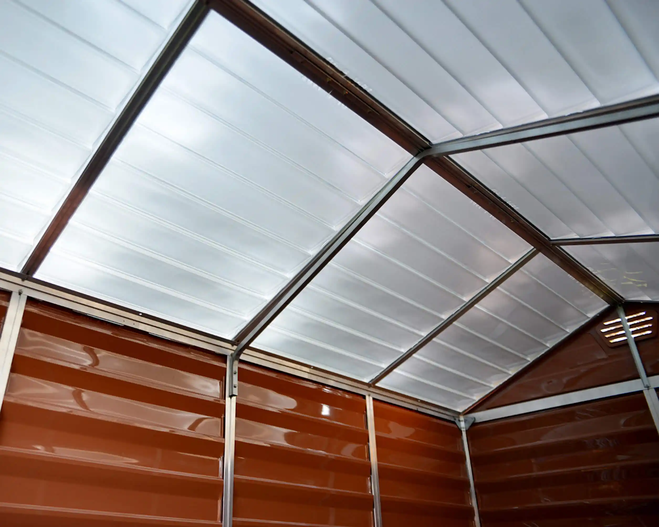 Canopia Skylight 378X185X217 cm Openlucht schuur voor tuin Amber