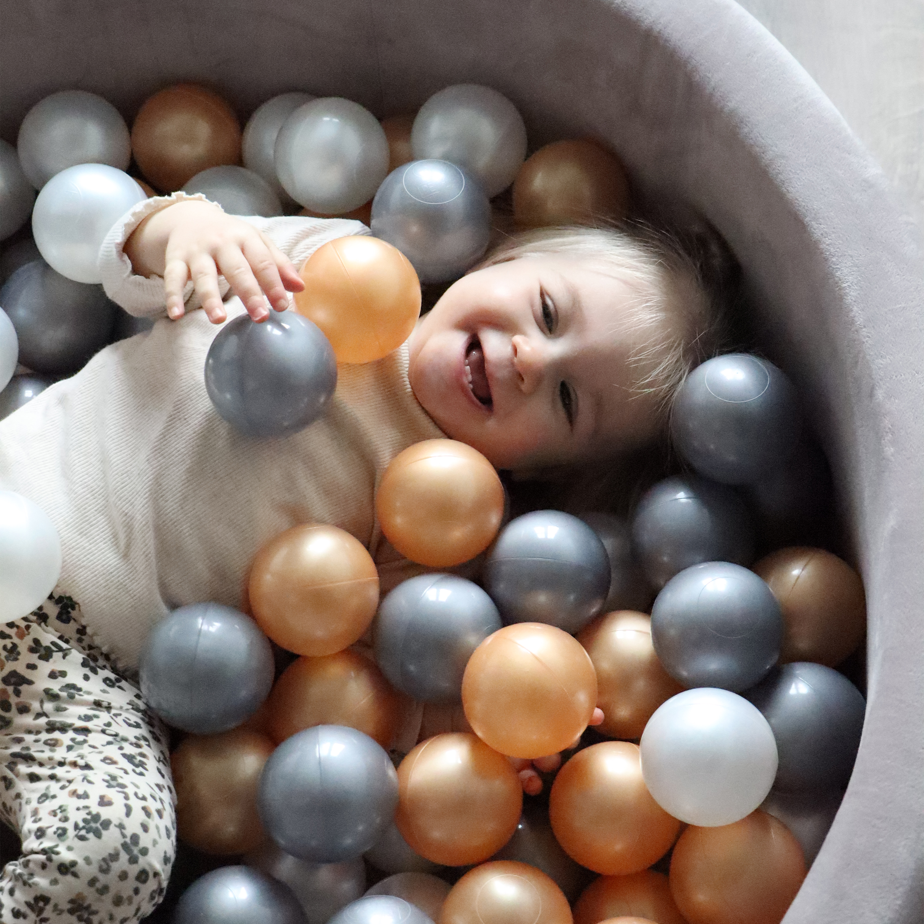 Sunny Boaz Ballpit incl. 260 balls - Grey