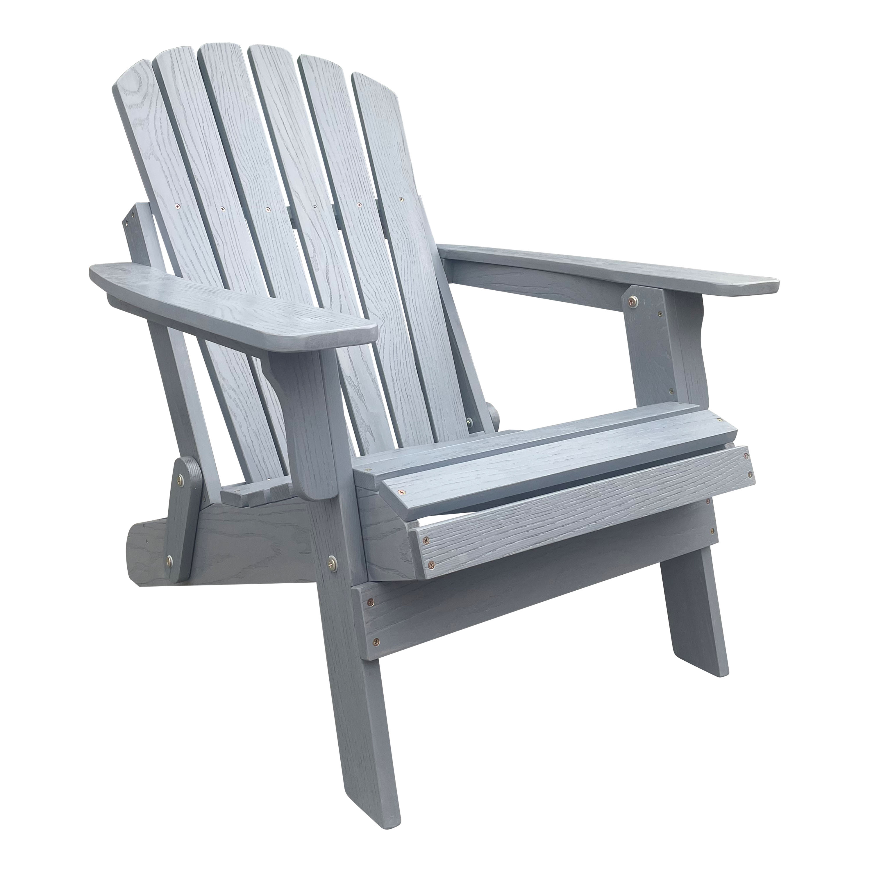 AXI Rosalie Folding Adirondack Chair Grey