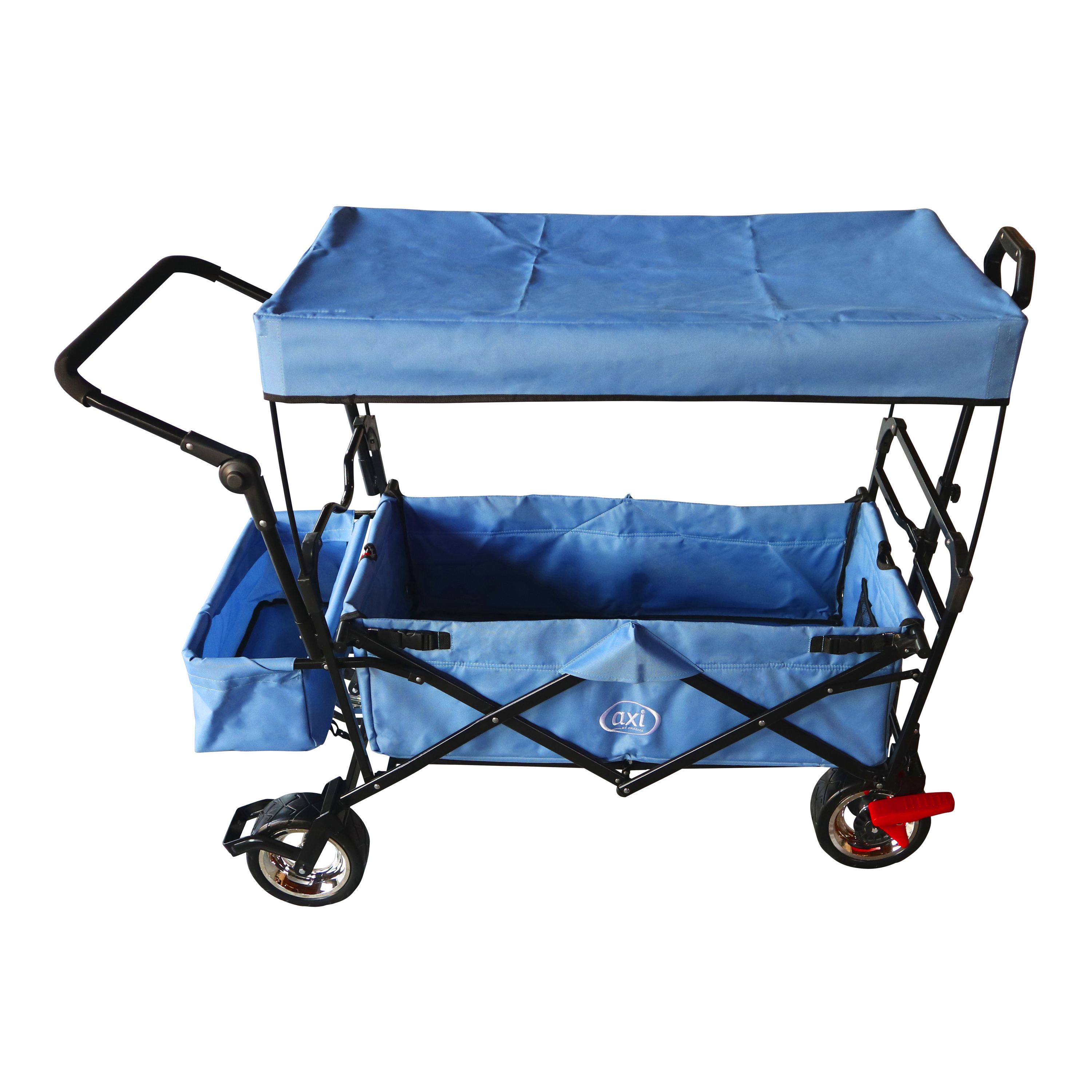 AXI AB210 Foldable Beach Wagon with roof. bag. brake. and handlebar - Blue