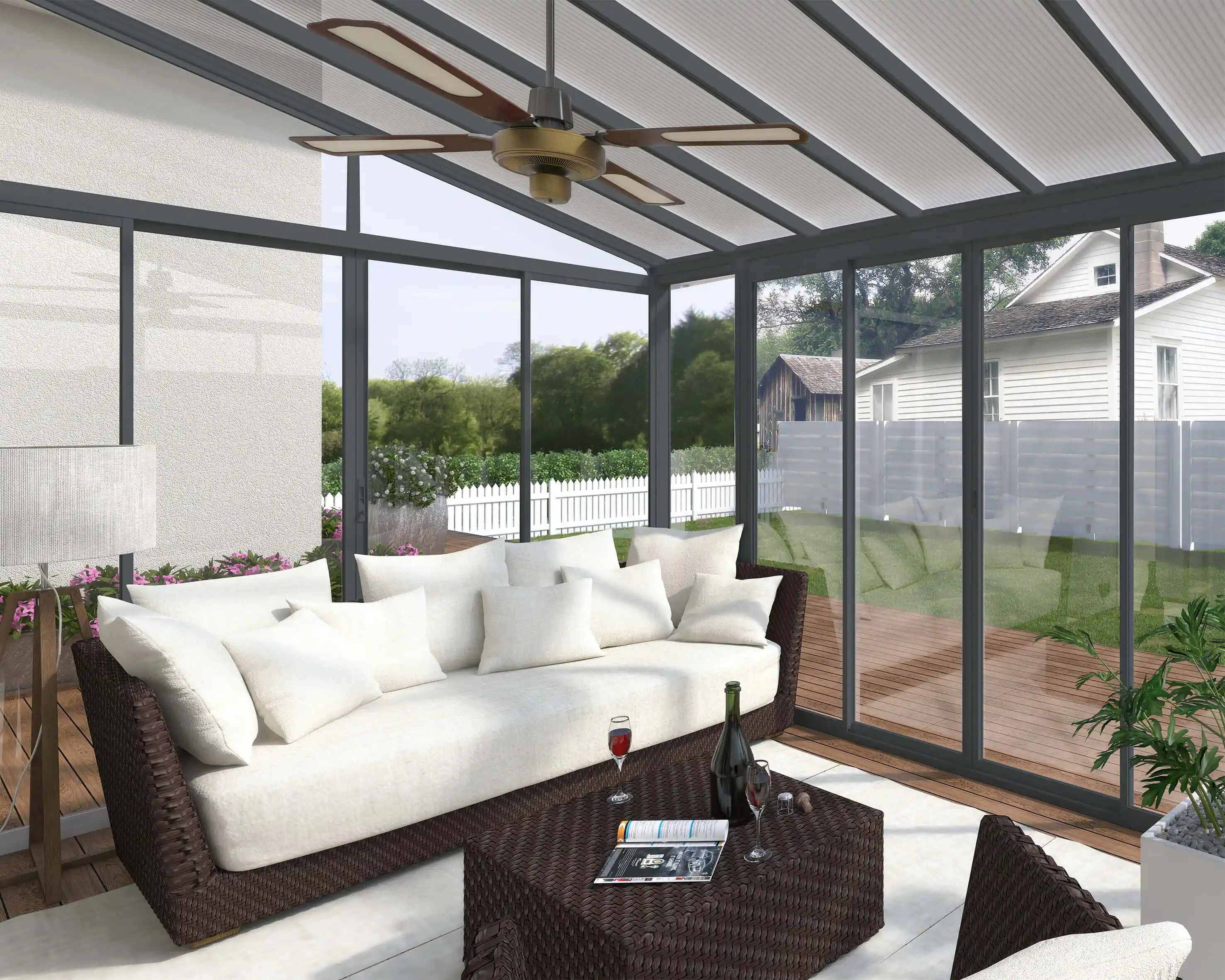 Canopia SanRemo Serre 556X294 cm veranda. en Solarium Donkergrijs Helder-7290108133493 Canopia SanRemo Serre 556X294 cm veranda. en Solarium Donkergrijs Helder