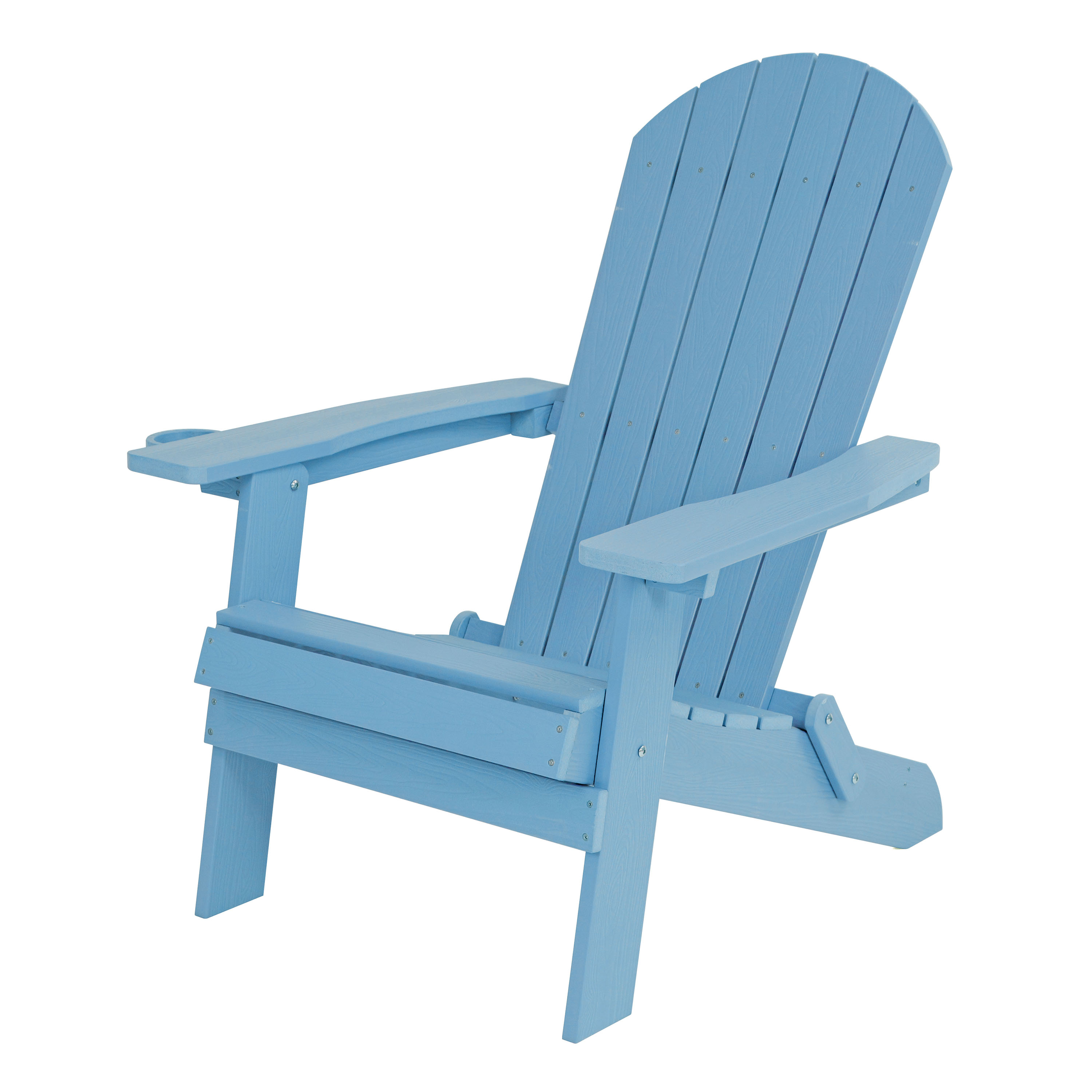 AXI Claire Chaise Adirondack pliante en plastique Bleue Claire