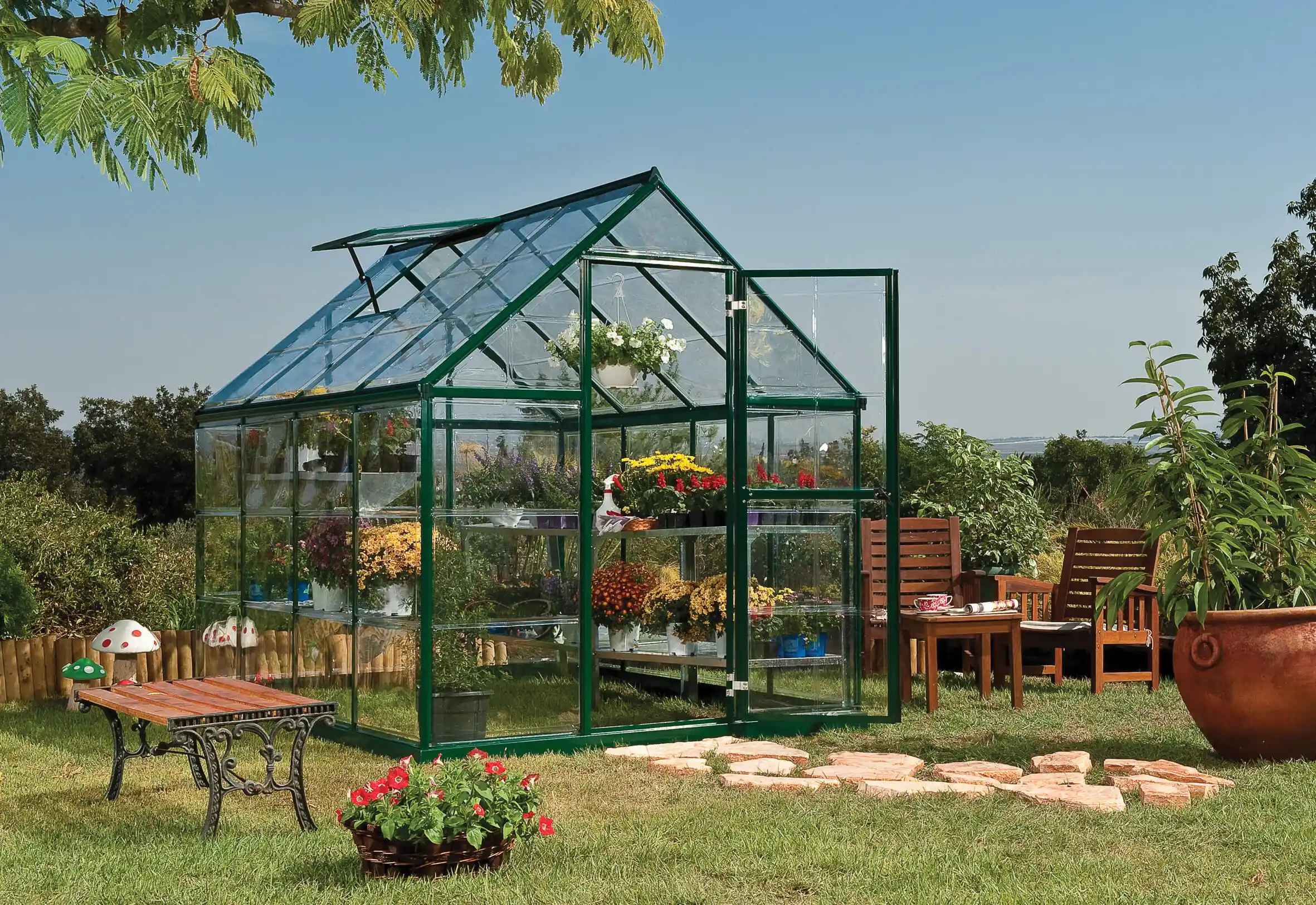 Canopia Harmony 247X185X208 cm Serre de jardin Verte transparente