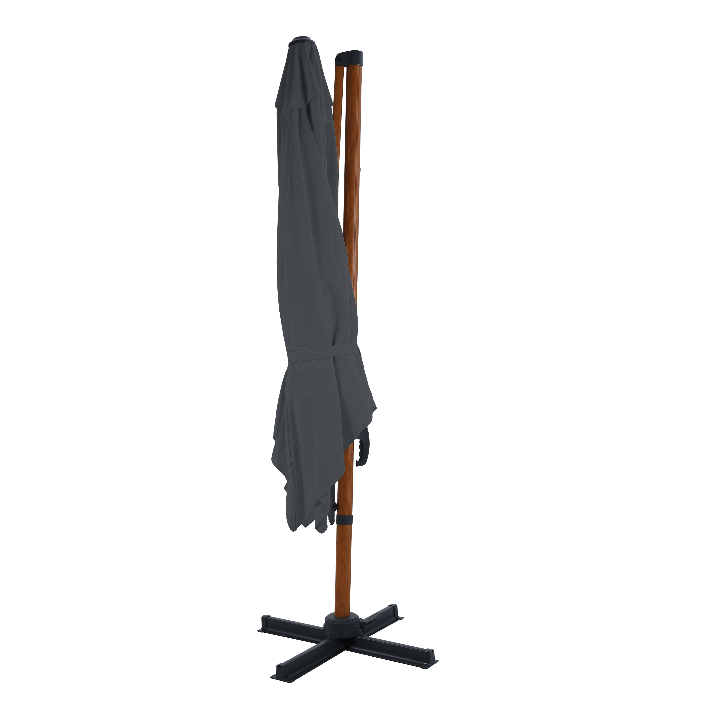 AXI Nima Floating Parasol 300x300 Wood-look/Grey 