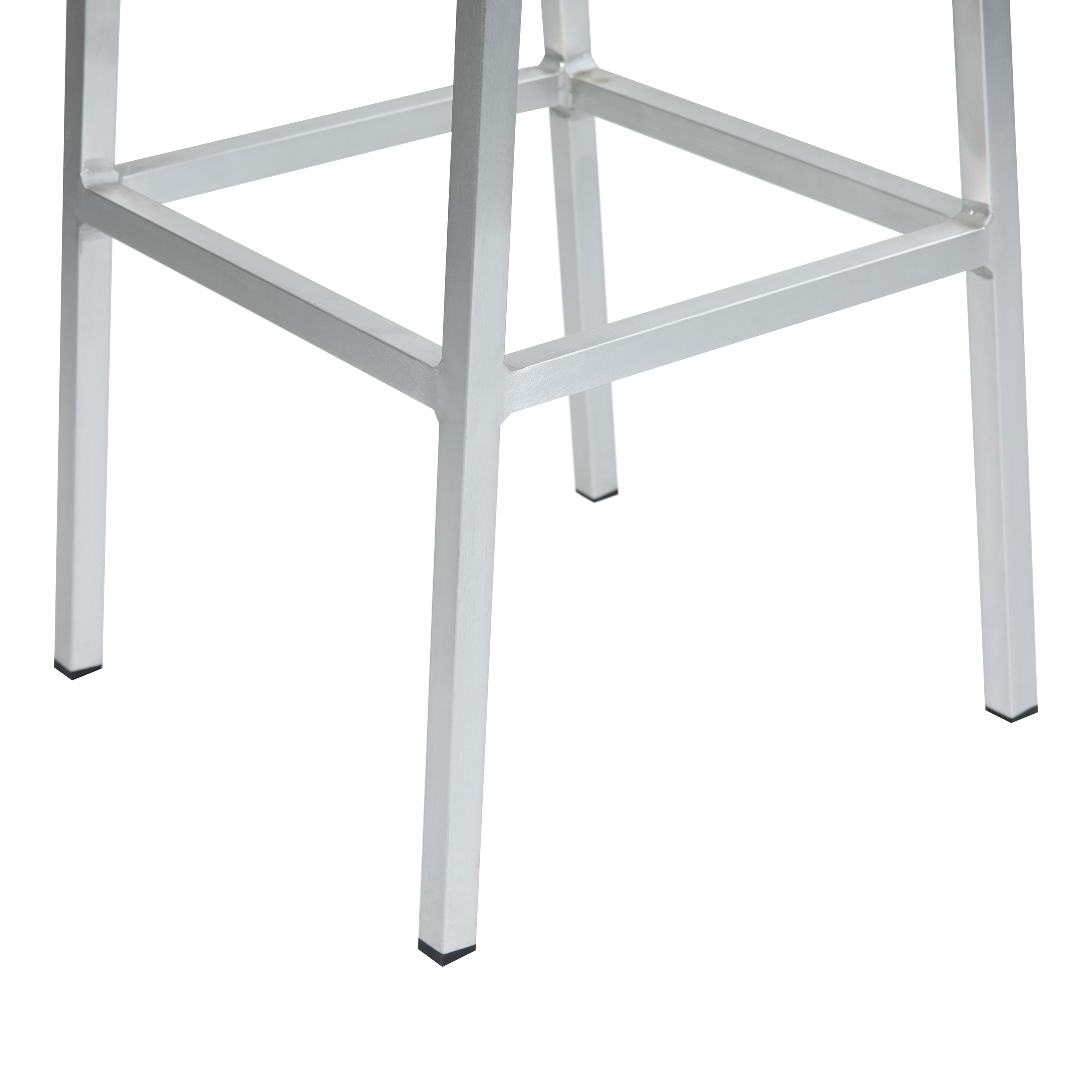 AXI James Mange debout table haute avec 4 tabourets Aluminium/Aspect Bois