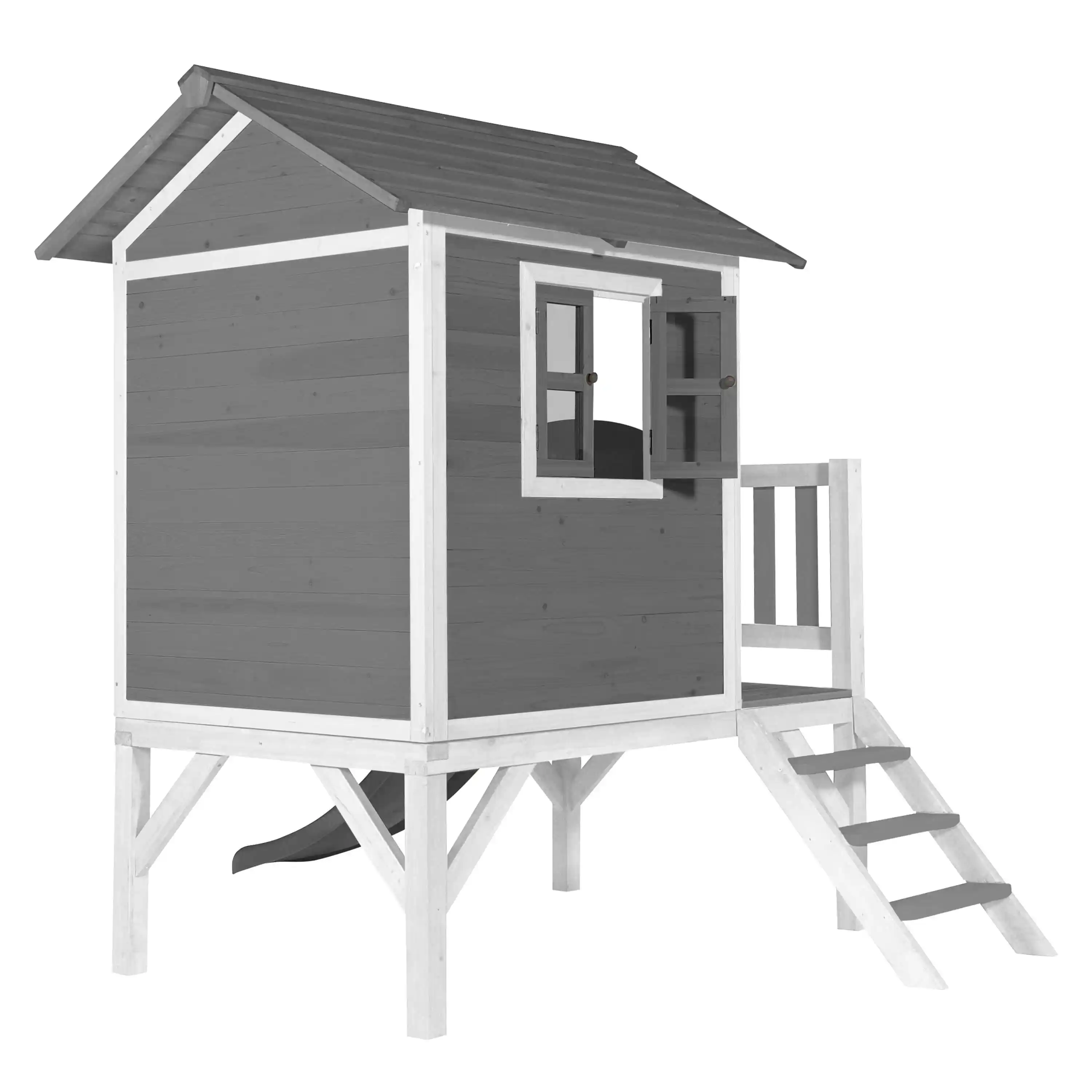 AXI Lodge XL Speelhuis Cool Grijs - Grijze Glijbaan