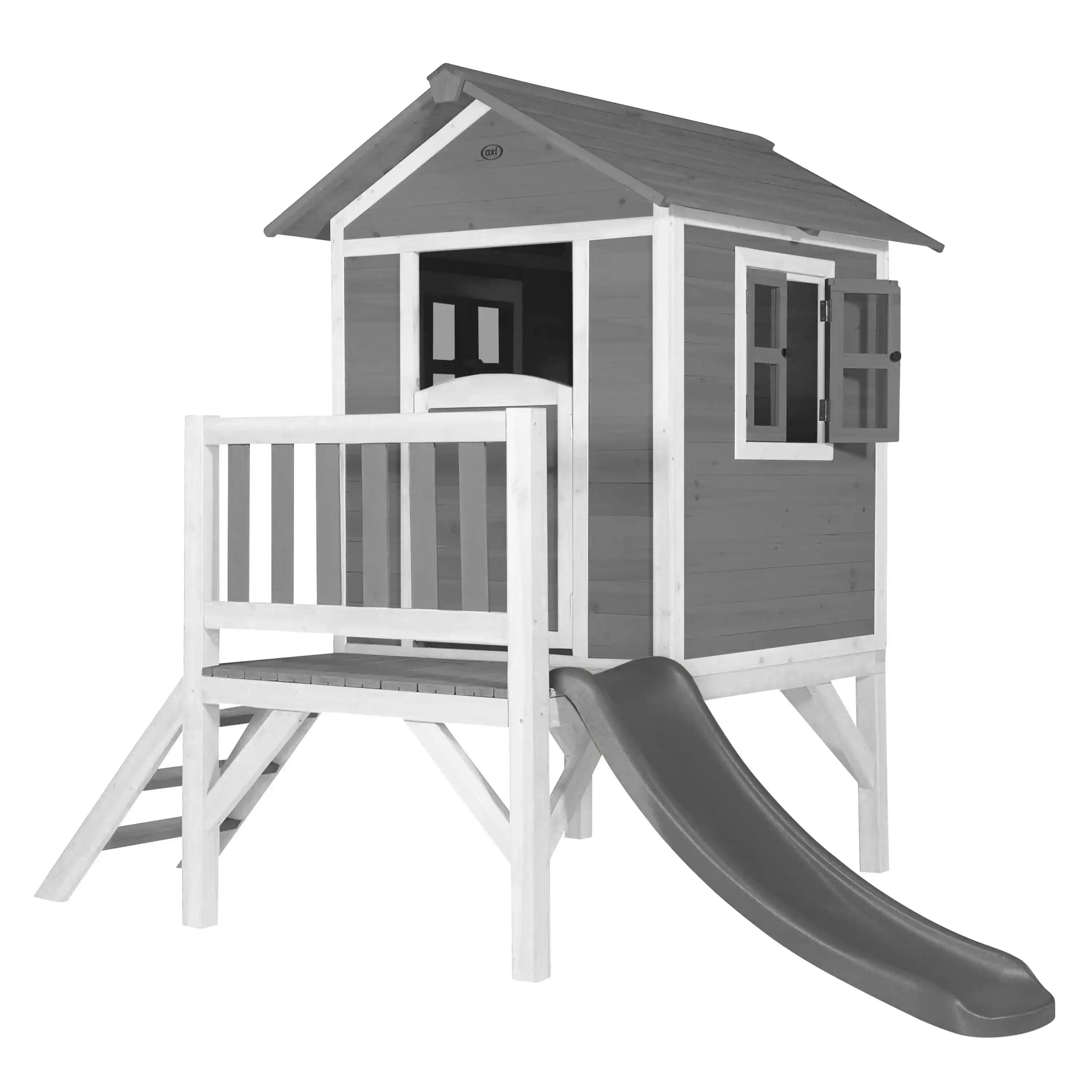 AXI Lodge XL Speelhuis Cool Grijs - Grijze Glijbaan