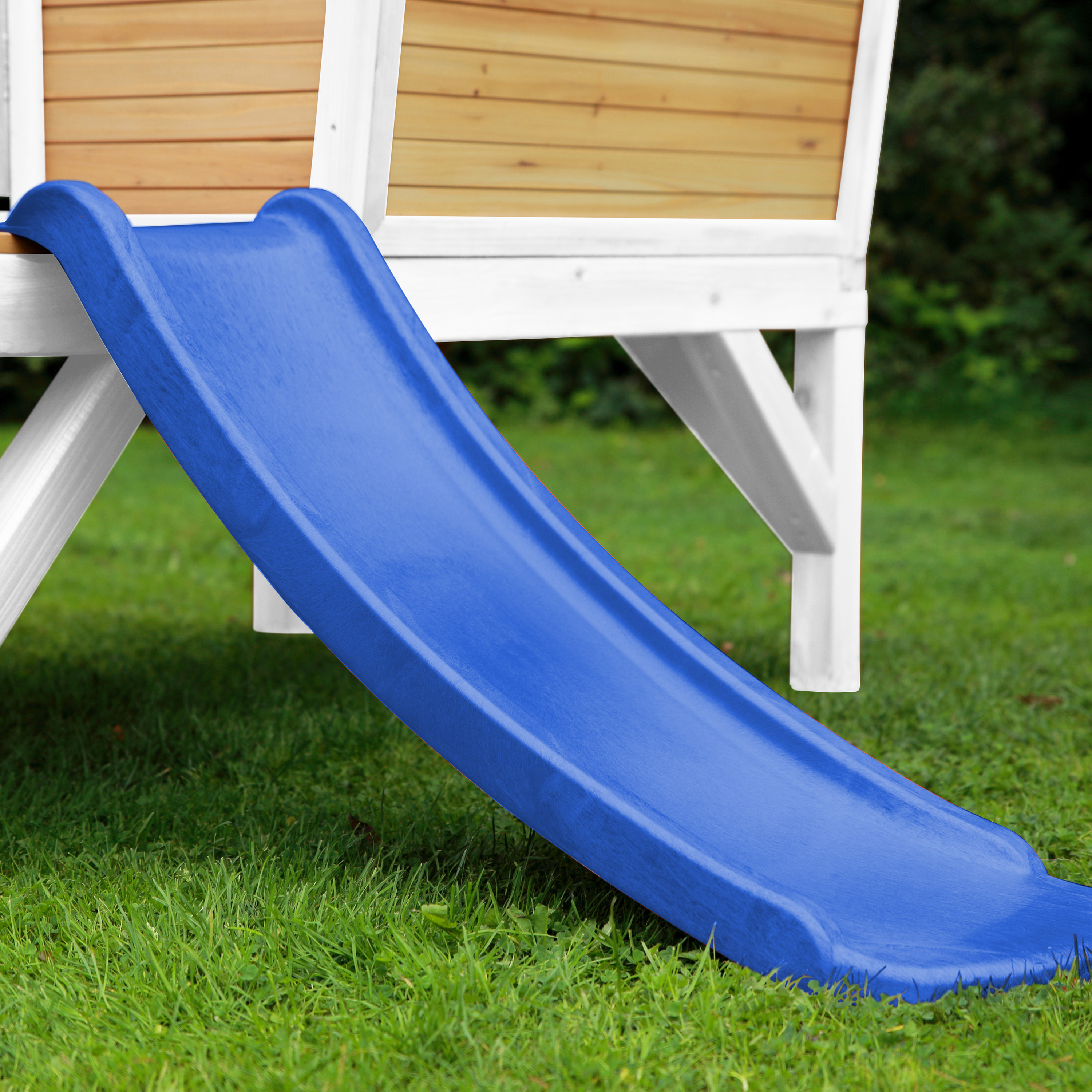 AXI Robin Playhouse Brown/White - Blue Slide