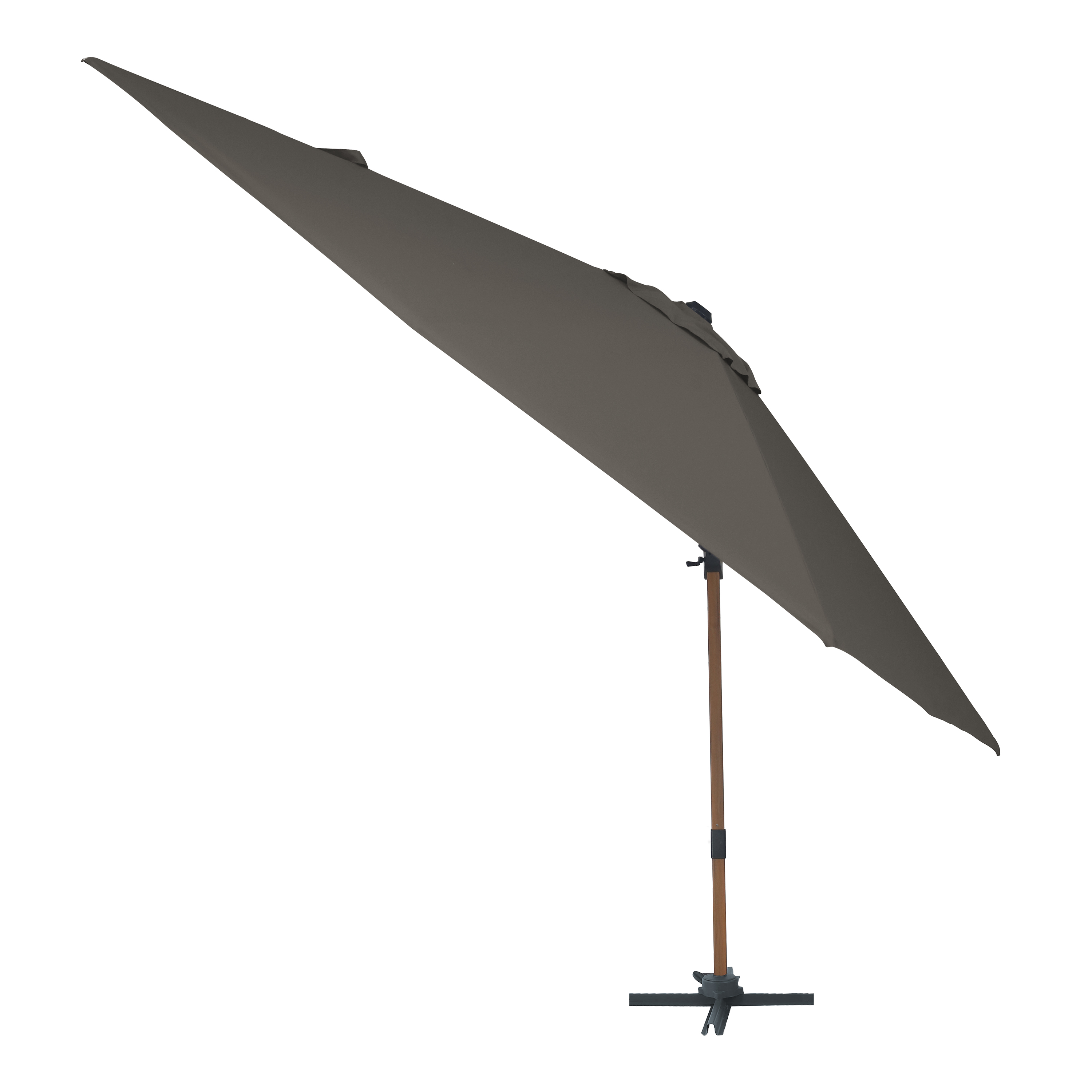 AXI Alina Cantilever Parasol 300x300cm Wood-look/Taupe