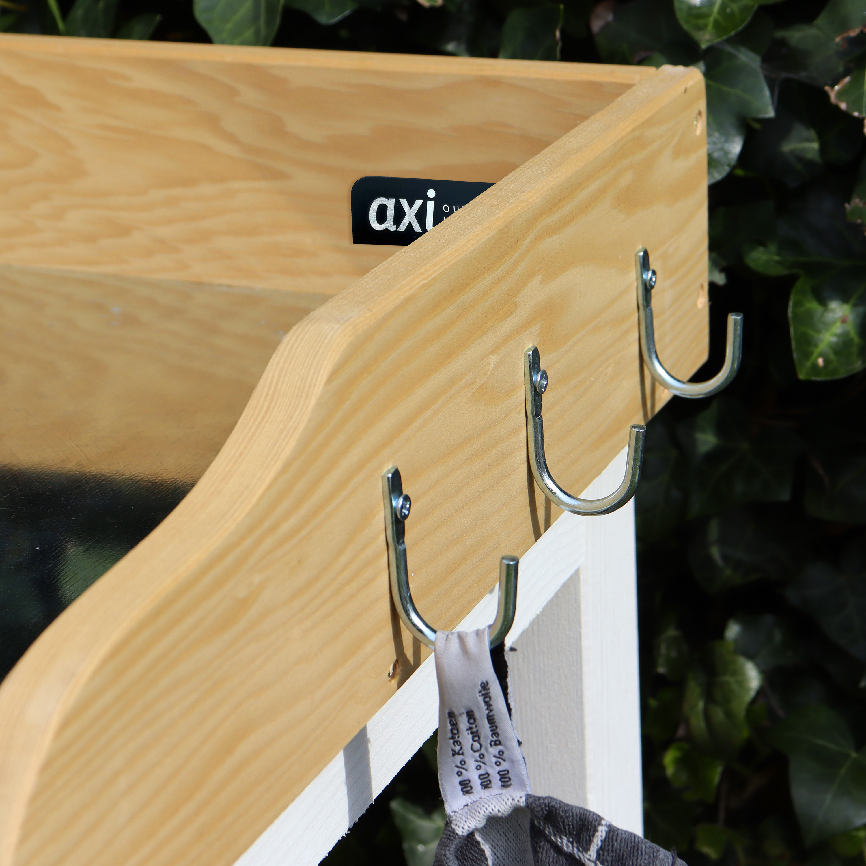 AXI Oppottafel met opbergplanken Bruin/wit-8717973938163 AXI Oppottafel met opbergplanken Bruin/wit