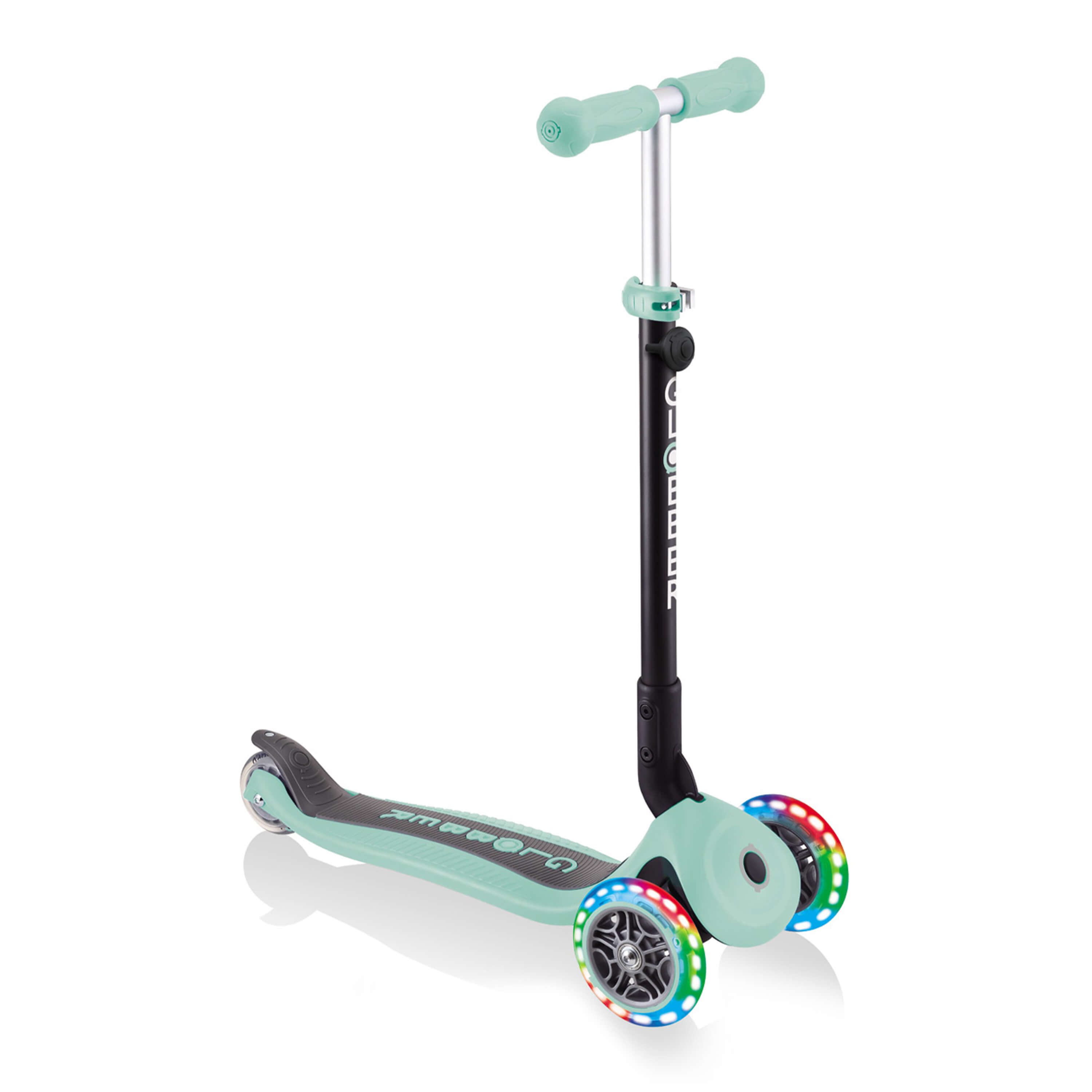 Globber Go Up Foldable Plus Lights 3-en-1 Trottinette Menthe Pastel