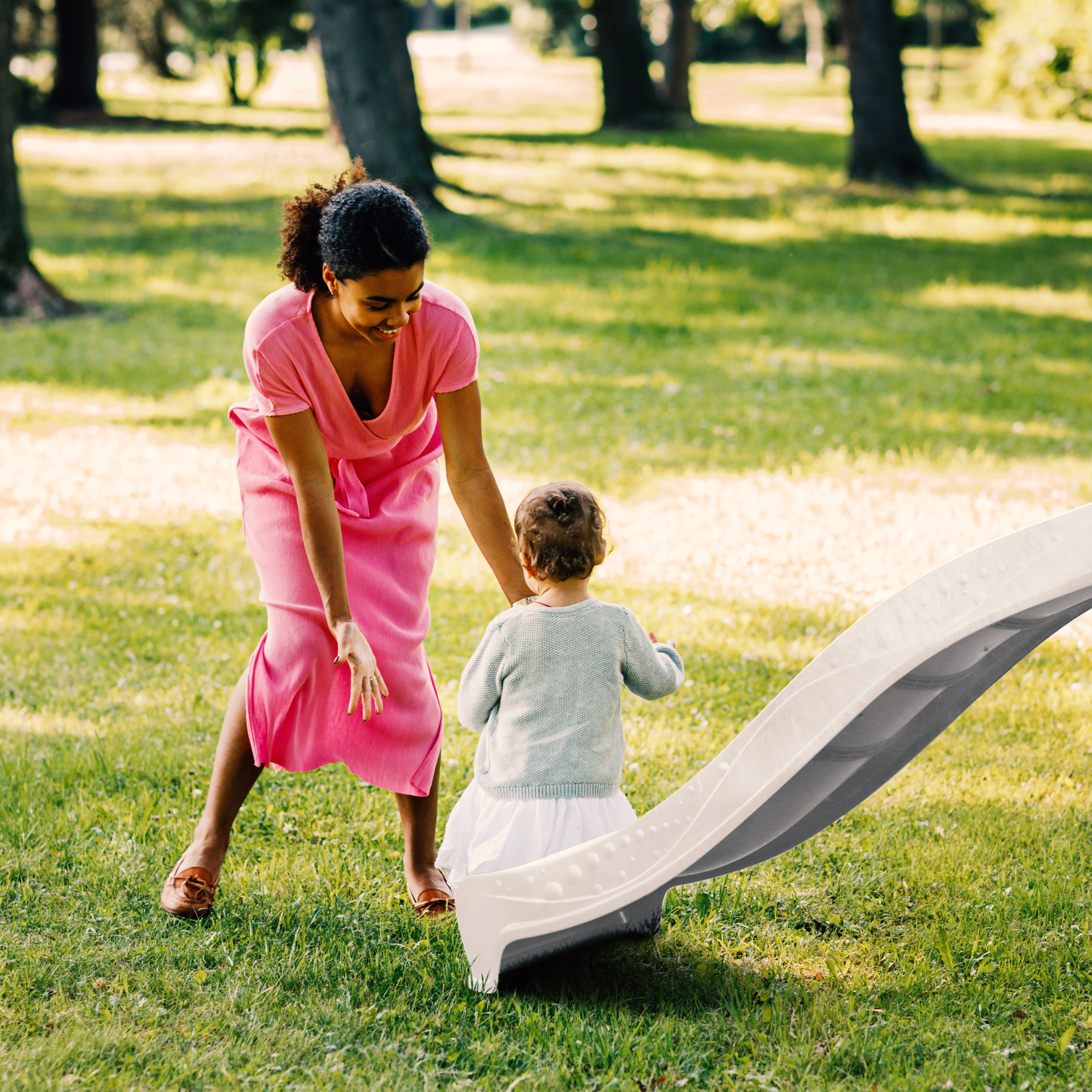 AXI Beach Tower with Climbing Frame Grey/White - White Slide