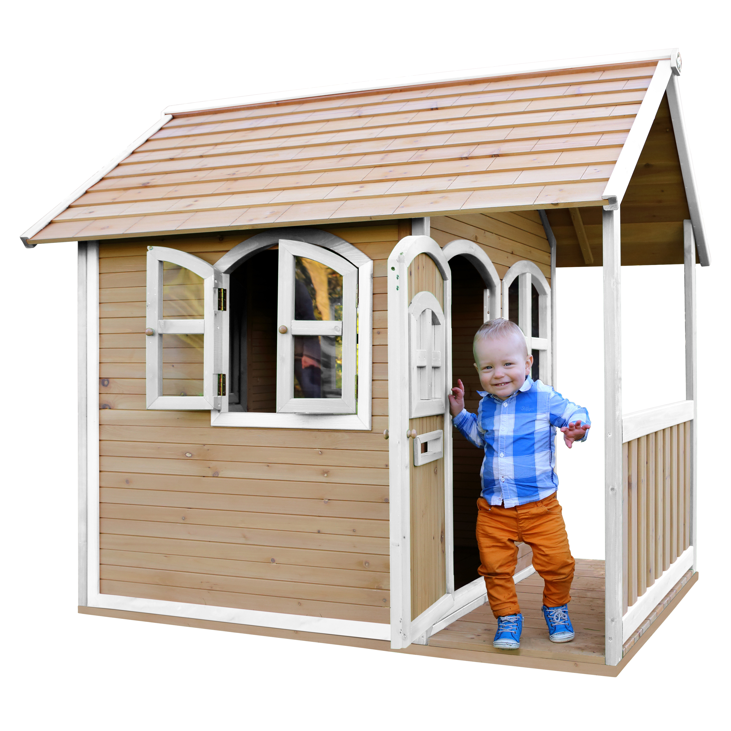 AXI Alex Maisonnette en bois Marron/Blanche
