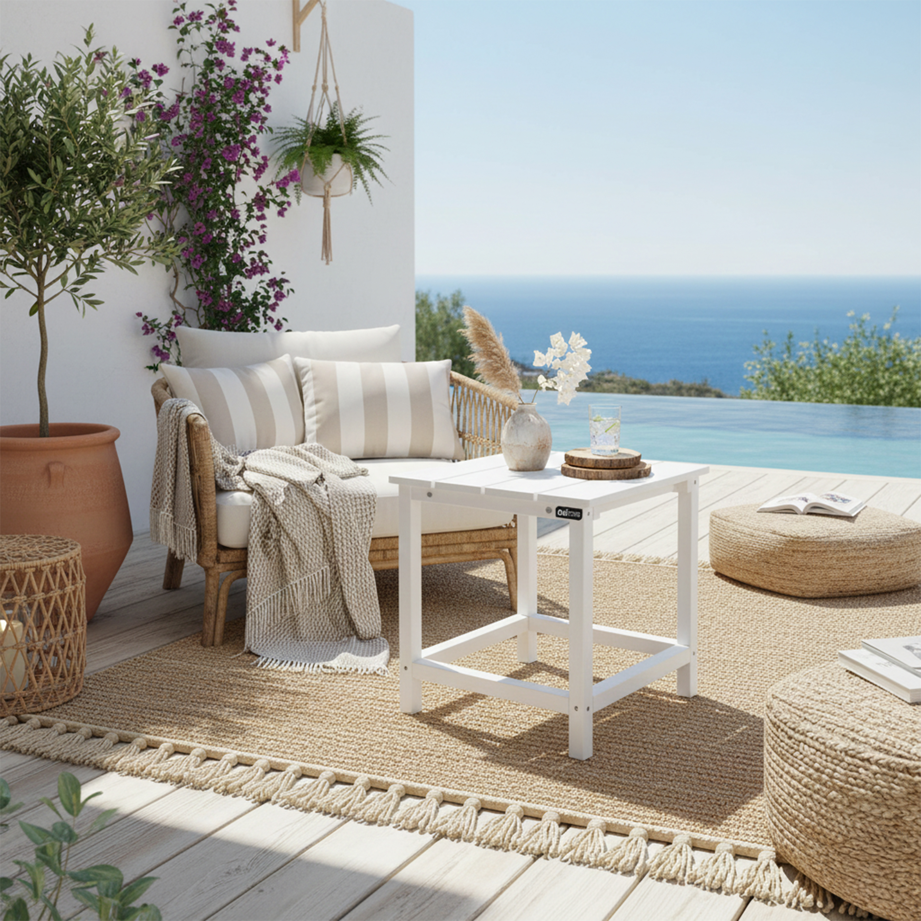 AXI Tess Side Table White