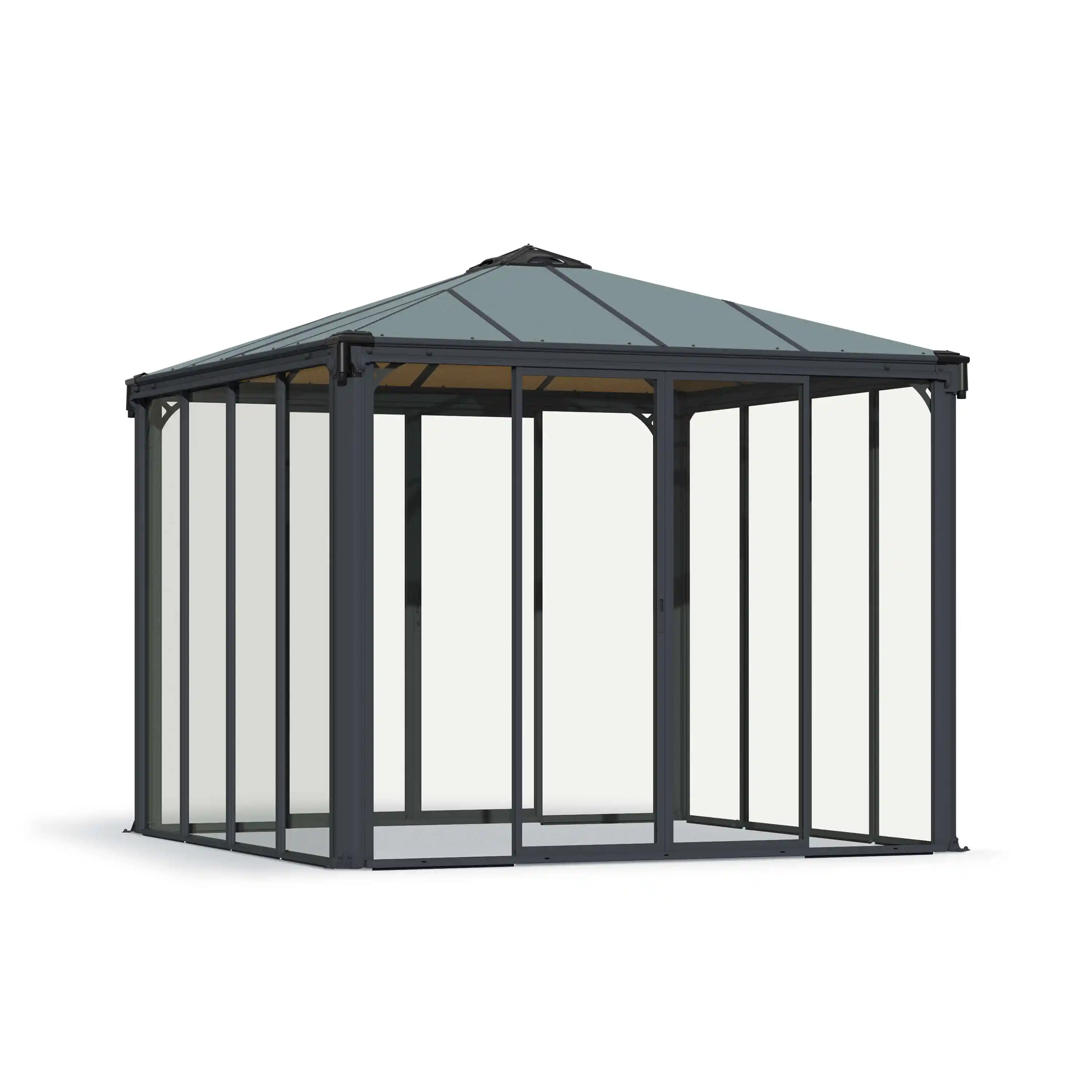 Canopia Ledro 300X300 cm Pergola fermée Grise foncé/Bronze