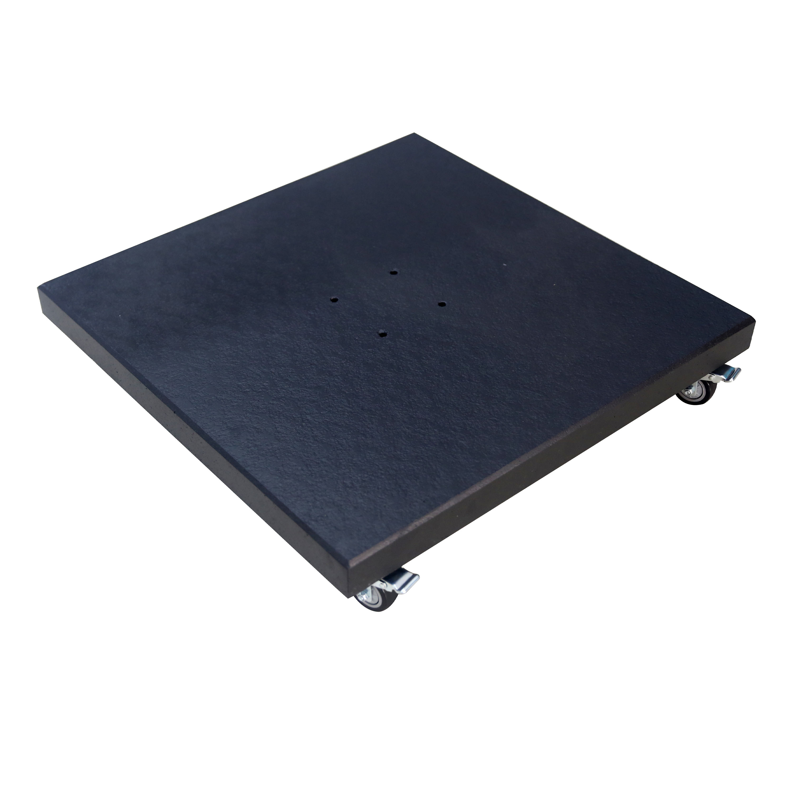 AXI Granite Parasol Base with Wheels Black - 80 x 80 cm