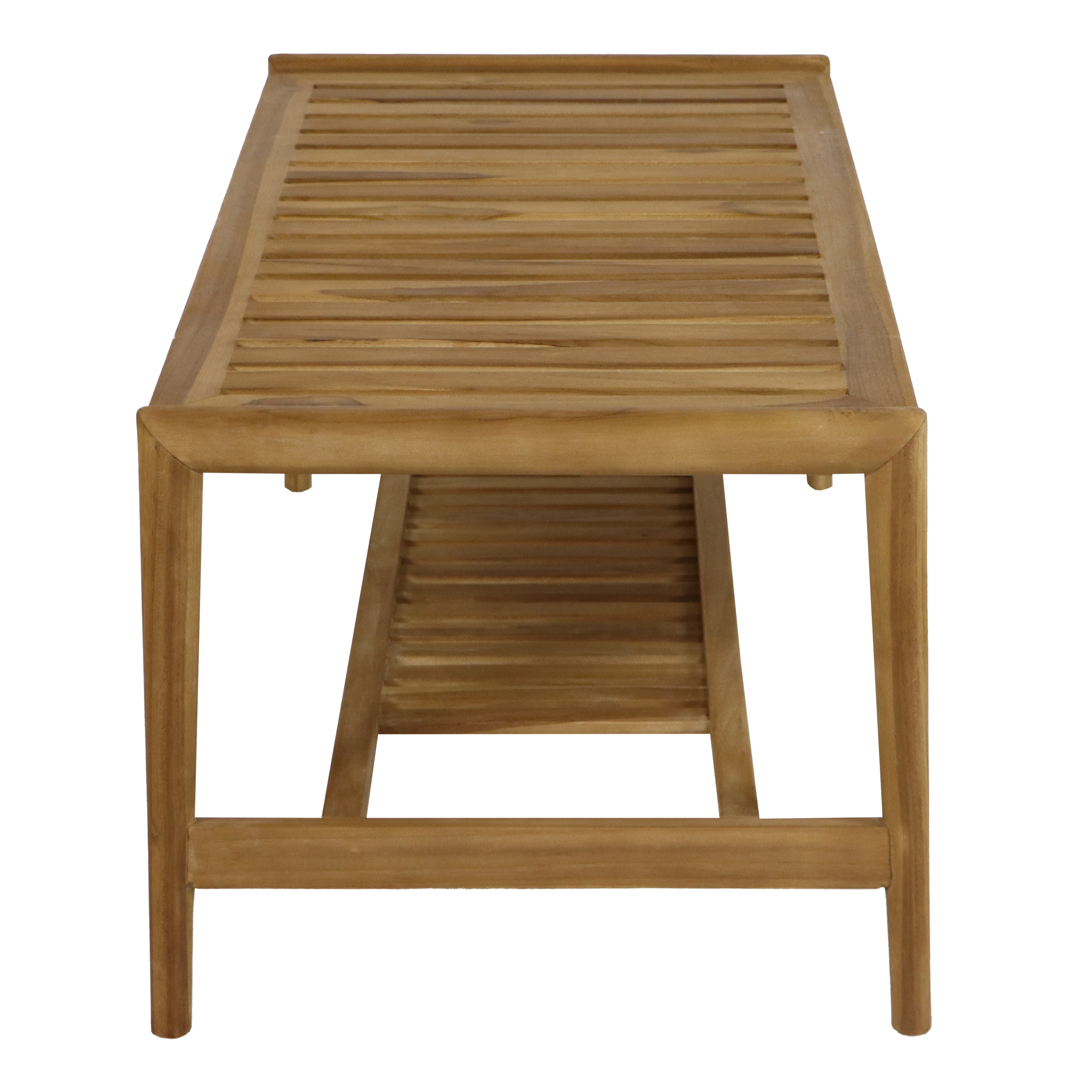 AXI June Lounge Set 4-piece with bench. table & 2 chairs - Teak/Cream