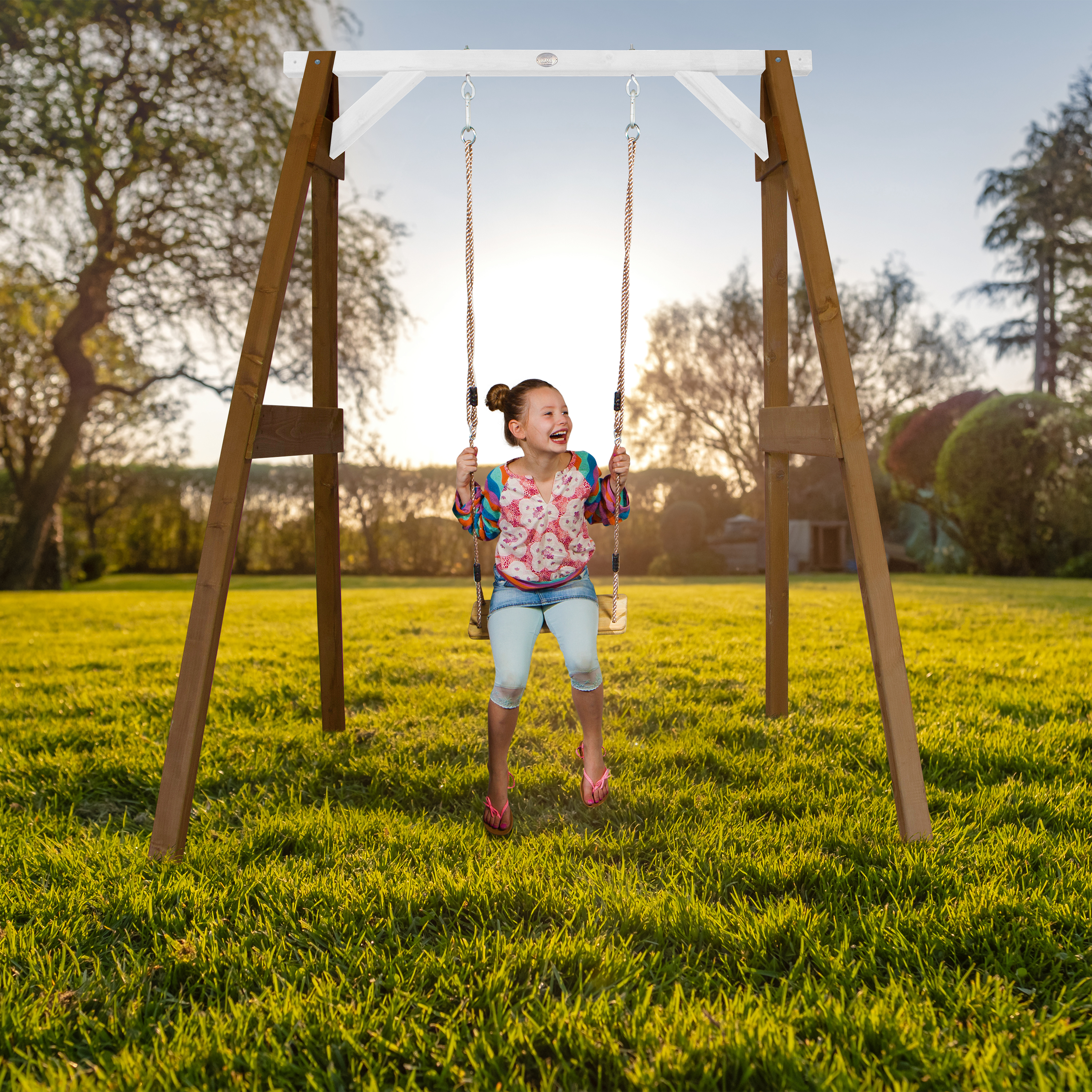 AXI Single Swing Set - Brown/White