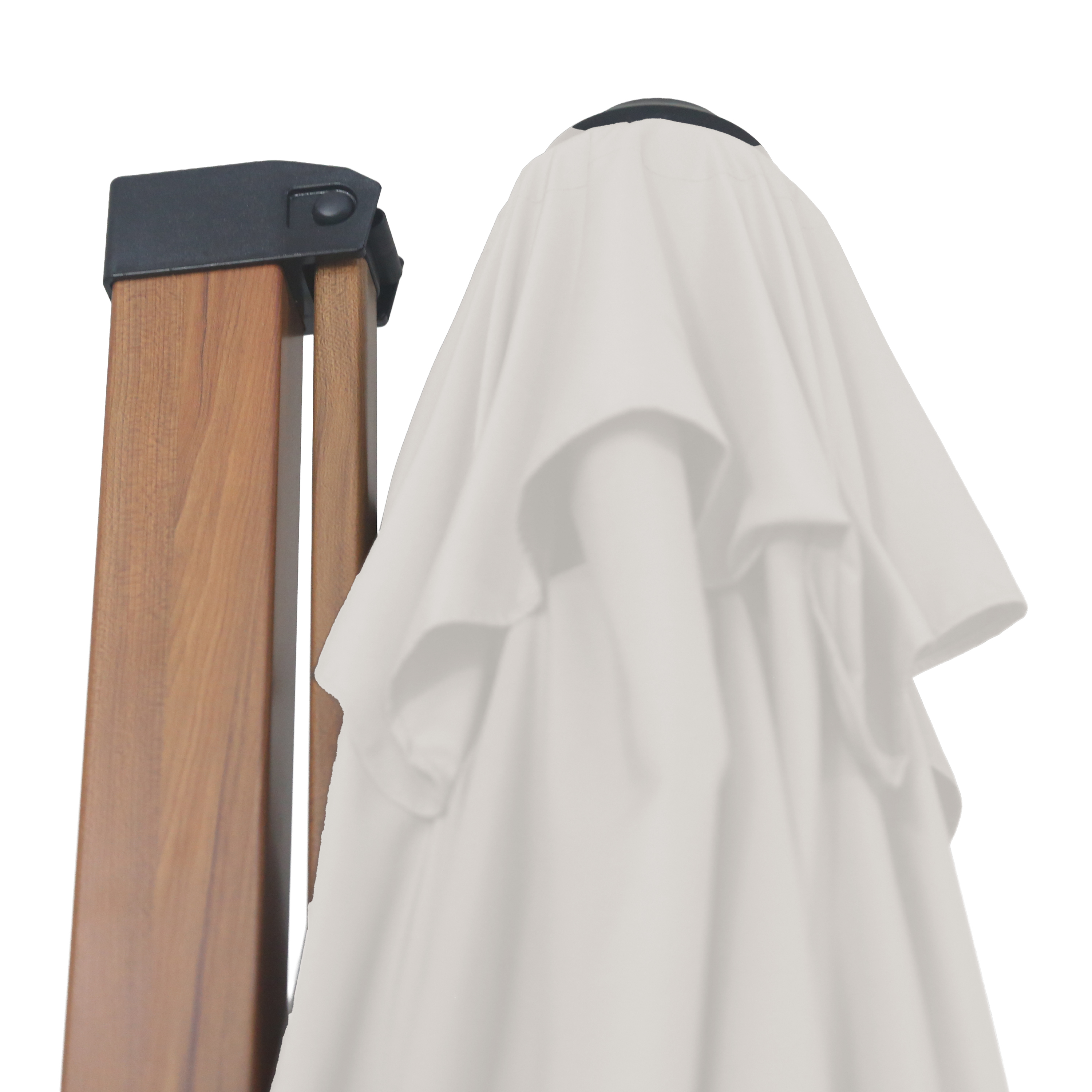 AXI Alina Cantilever Parasol 300x300cm Wood-look/Beige