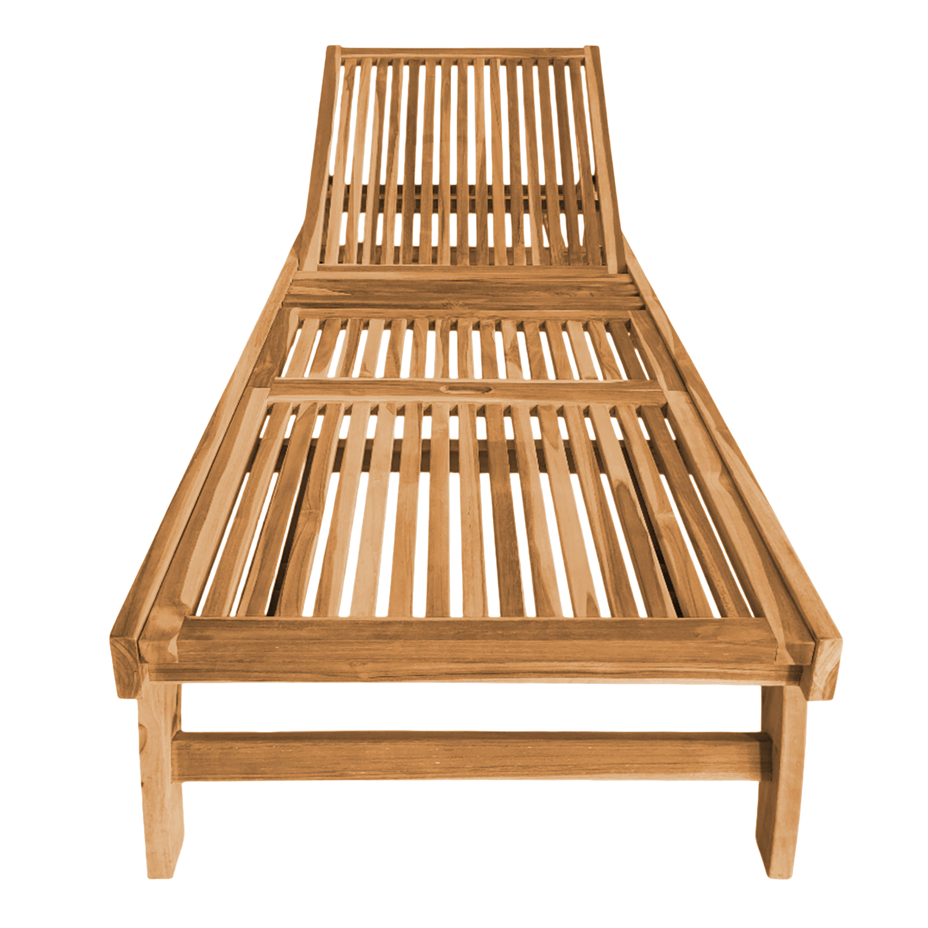 AXI Wayne Teak Sunbed with wheels